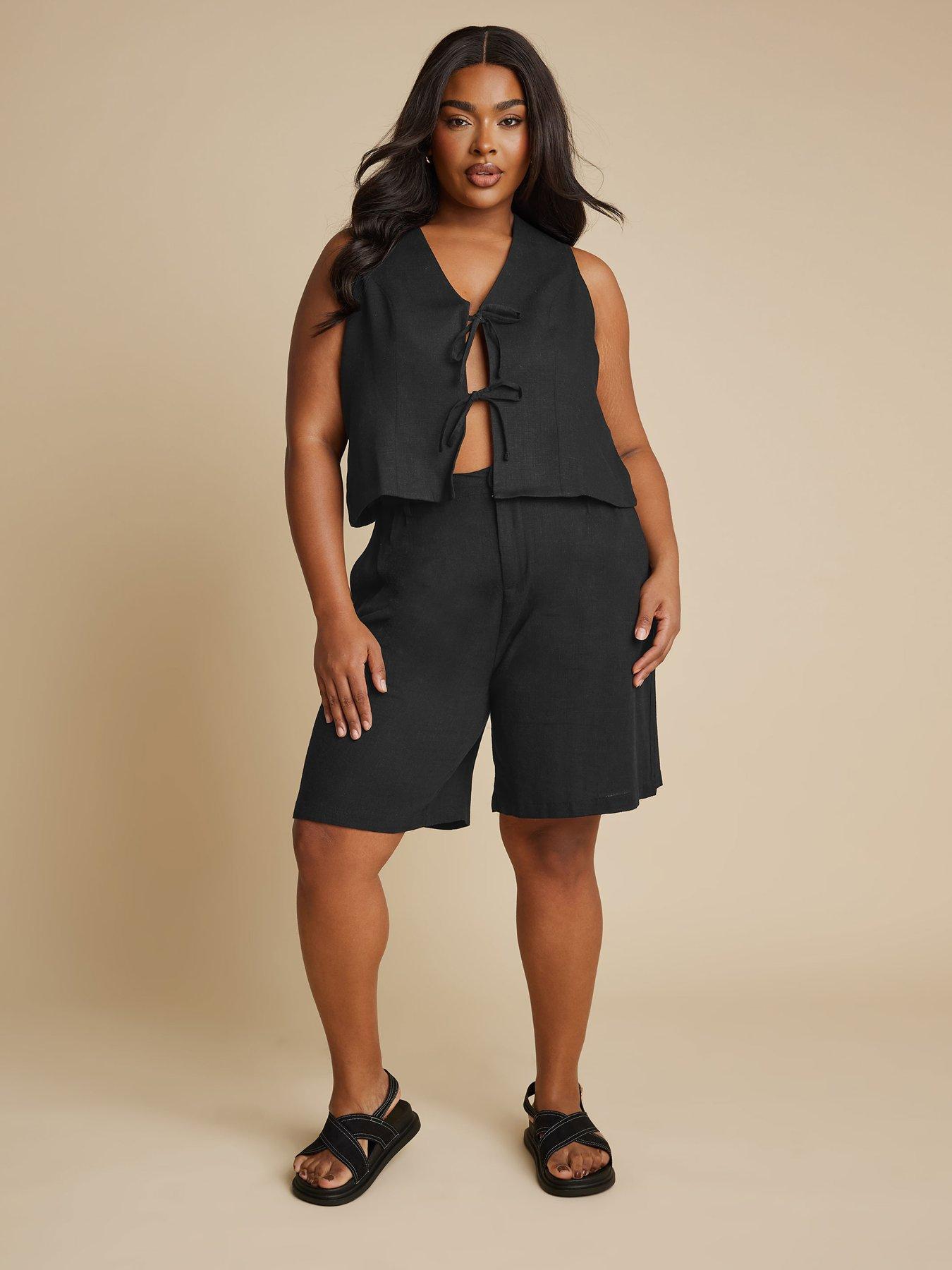  image of yours-curve-short-tie-up-waistcoat
