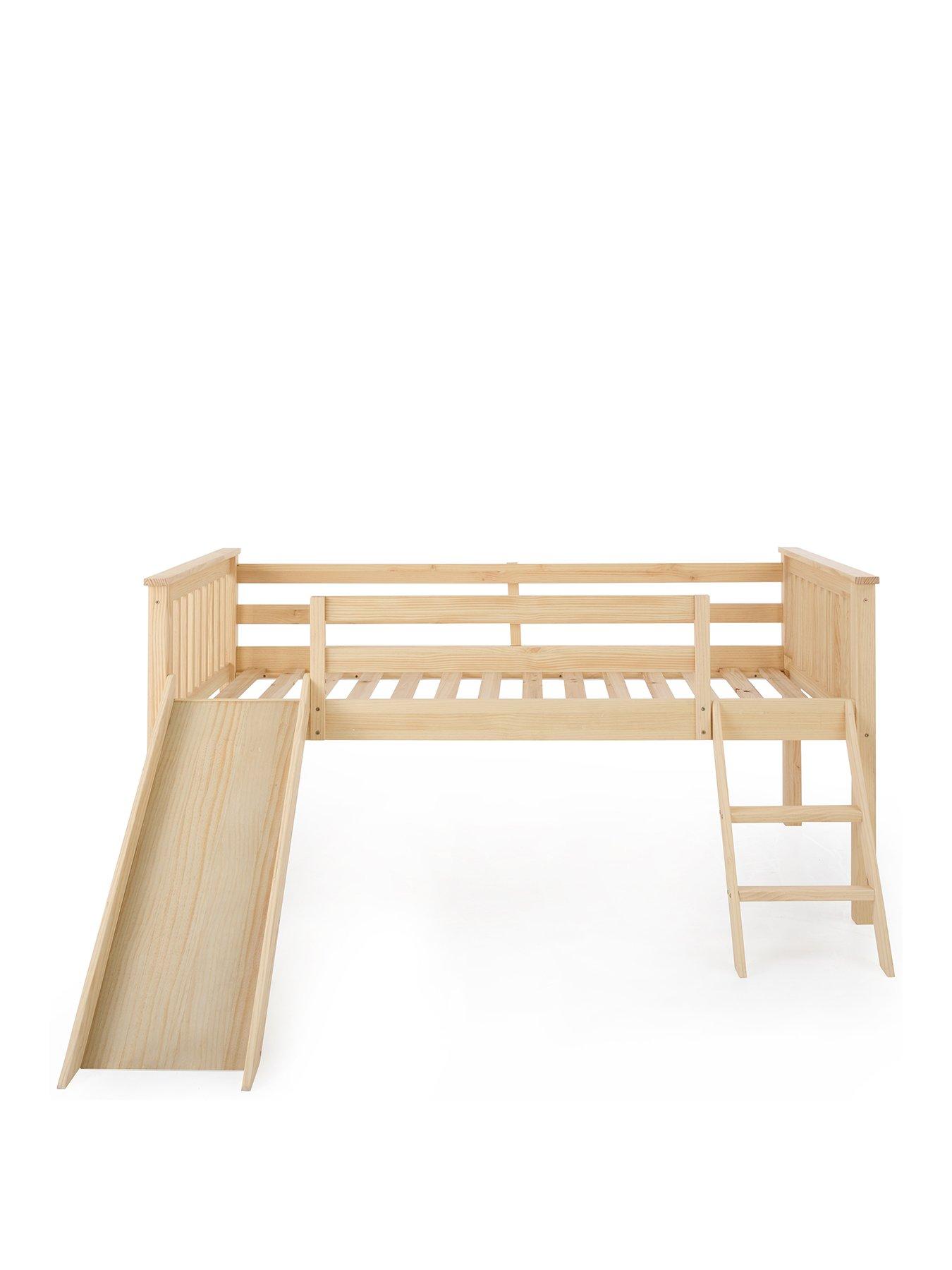 Image 2 of 7 of Very Home Novara Mid Sleeper Bed&nbsp;With Slide -&nbsp;with&nbsp;Mattress Options (Buy &amp; SAVE!)&nbsp;