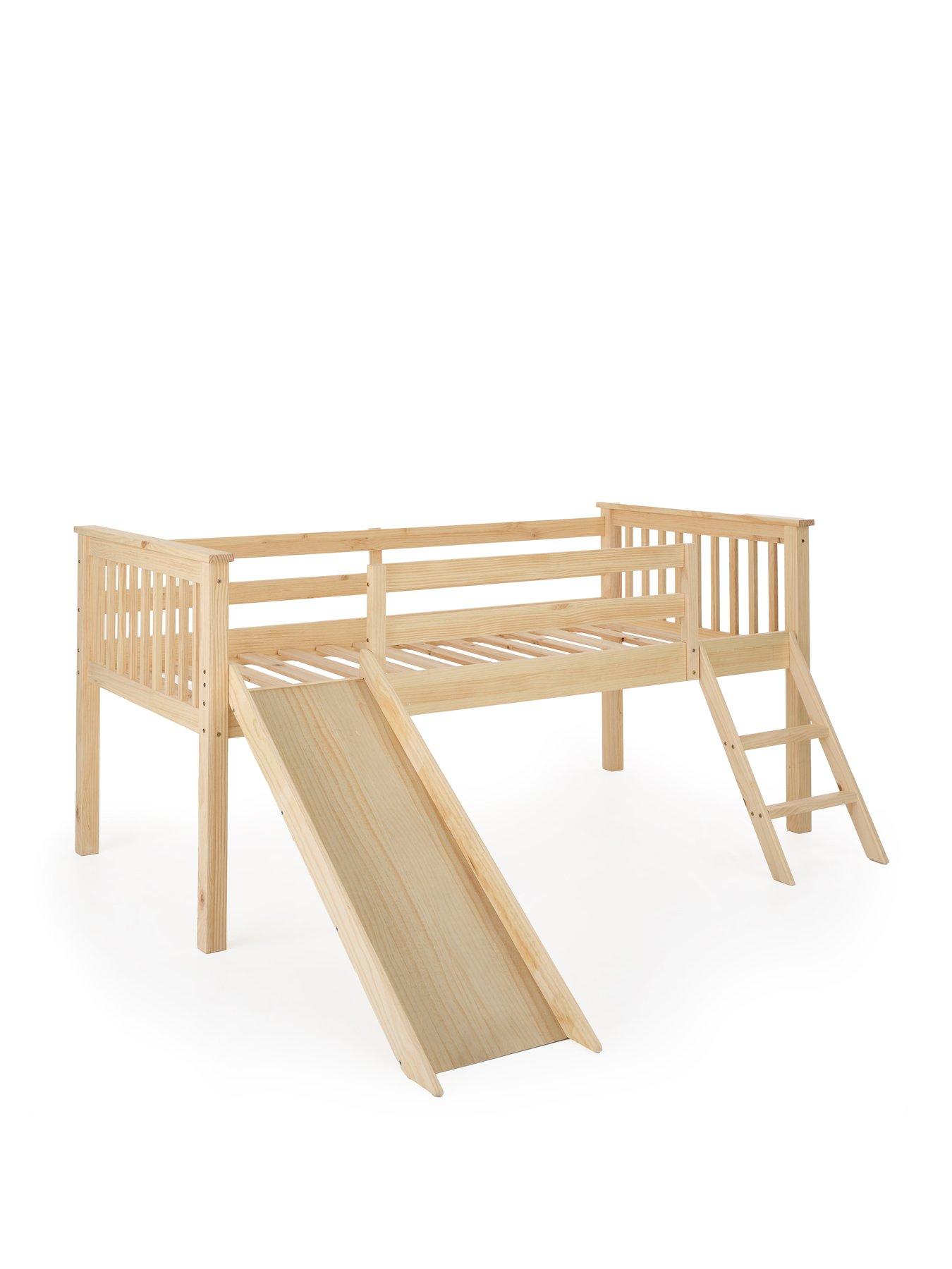 Image 3 of 7 of Very Home Novara Mid Sleeper Bed&nbsp;With Slide -&nbsp;with&nbsp;Mattress Options (Buy &amp; SAVE!)&nbsp;