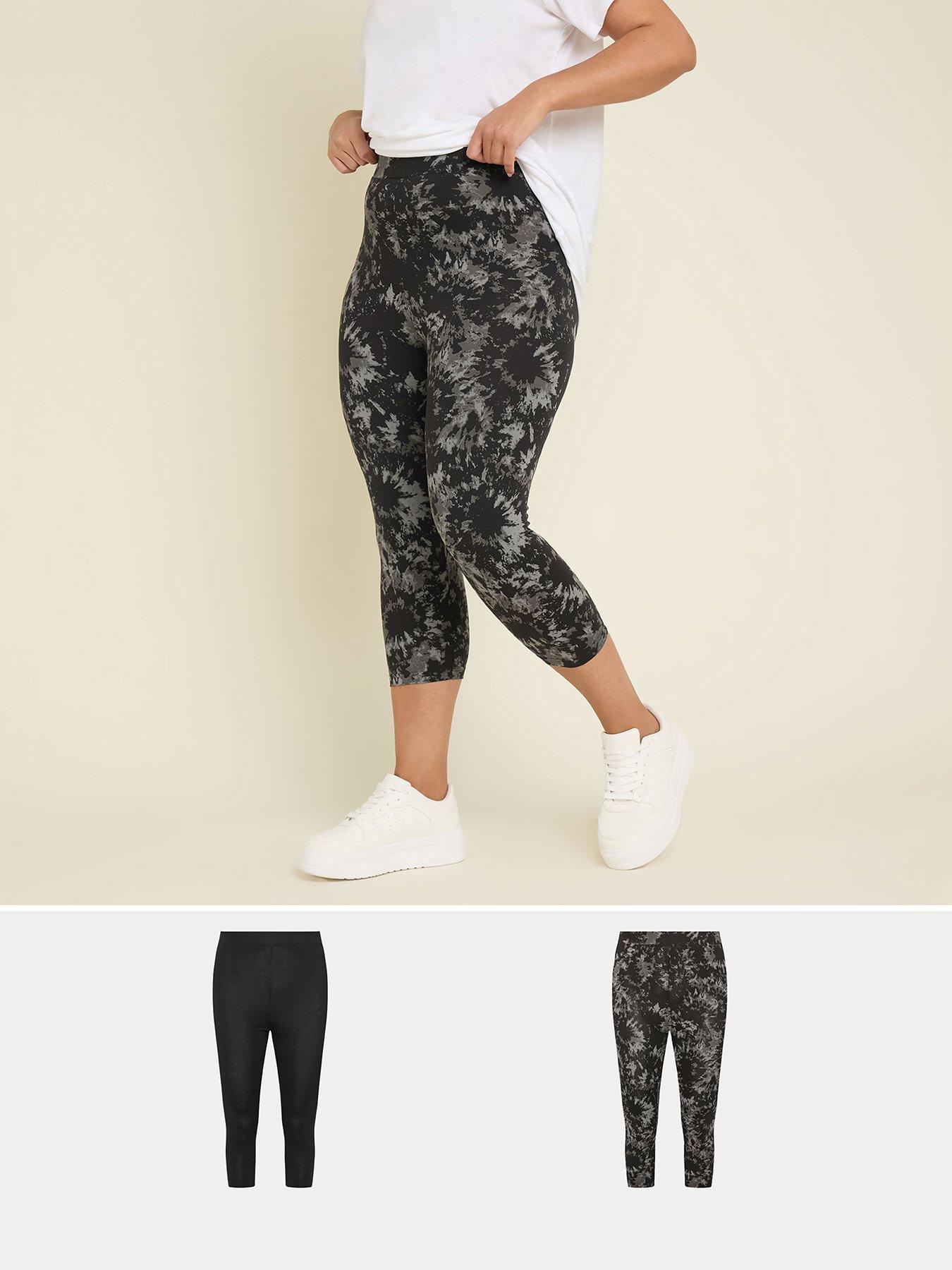  image of yours-curve-crop-2-pack-legging-grey