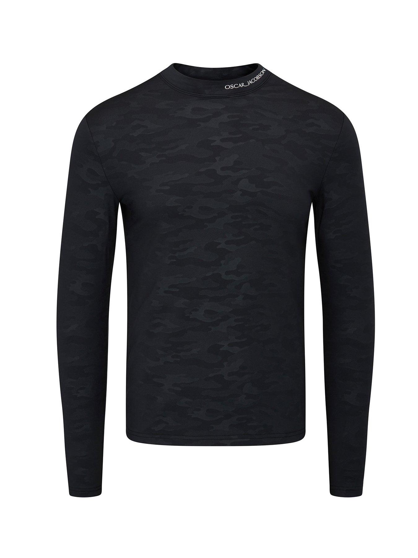 Oscar Jacobson Mens Golf Hampton Base Layer - Black