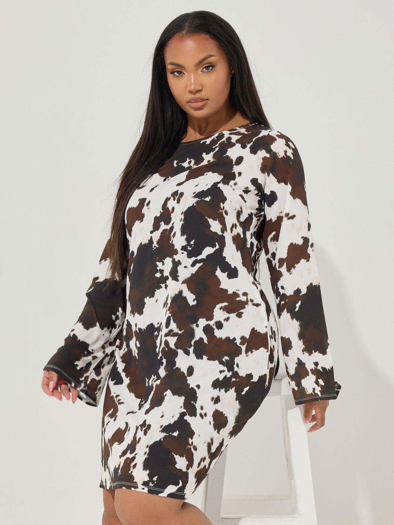 yours-curve-cow-print-mini-dress
