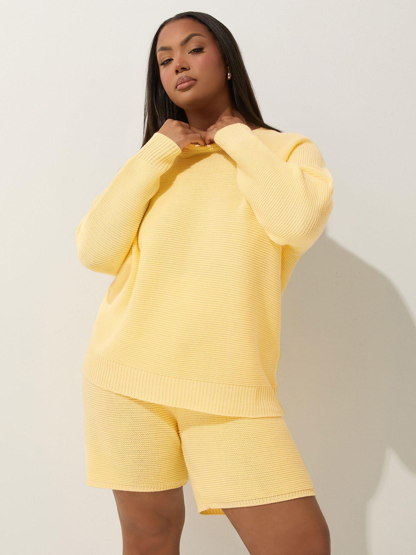  image of yours-curve-buttermilk-knit-jumper-yellow