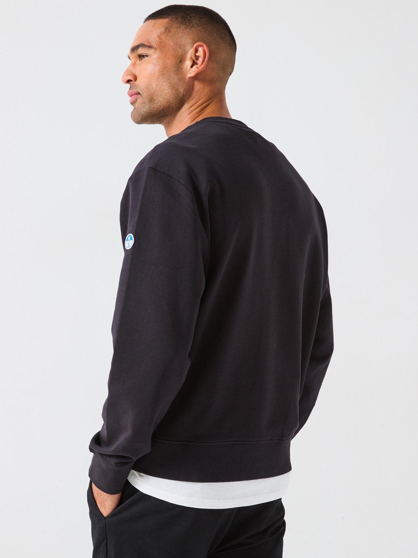 Image 2 of 6 of North Sails Centre Logo Crew Sweat - Black