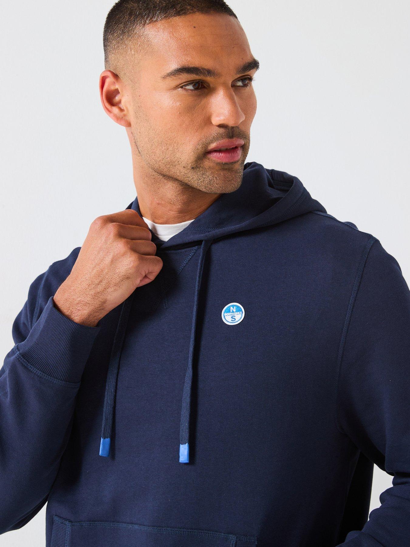 Image 5 of 6 of North Sails Small Logo Overhead Hoodie - Navy