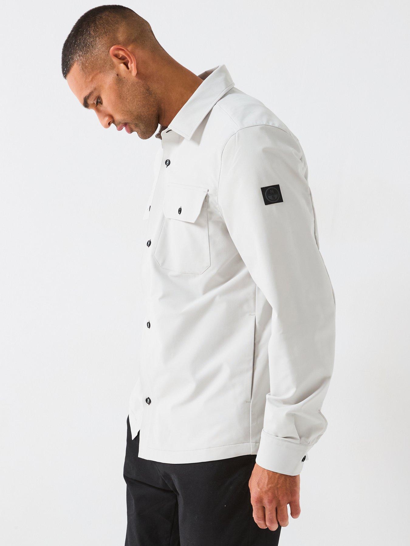 Image 6 of 6 of North Sails Long Sleeve Regular Fit Shirt With Chest Pockets - Grey