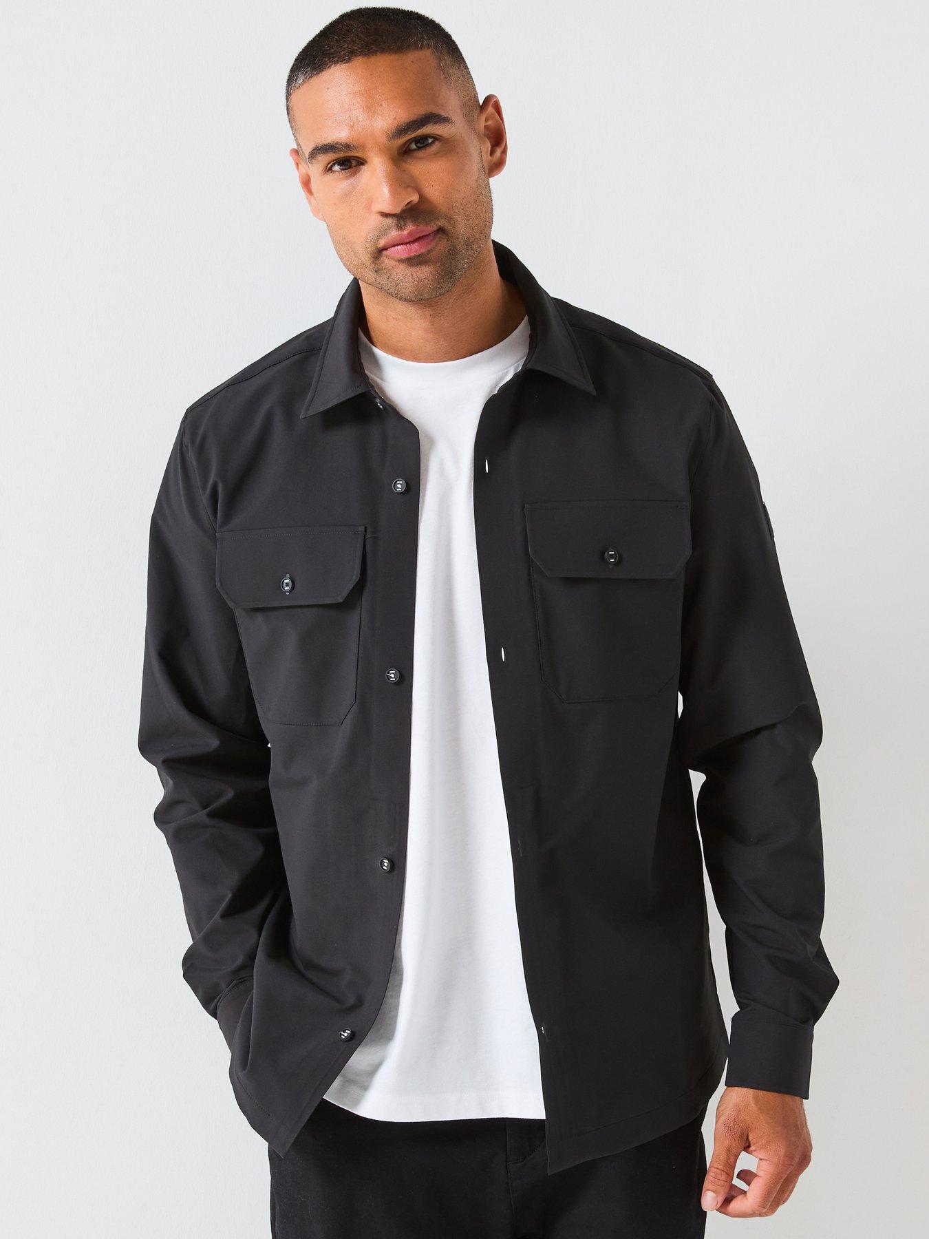 Image 1 of 6 of North Sails Long Sleeve Regular Fit Shirt With Chest Pockets - Black