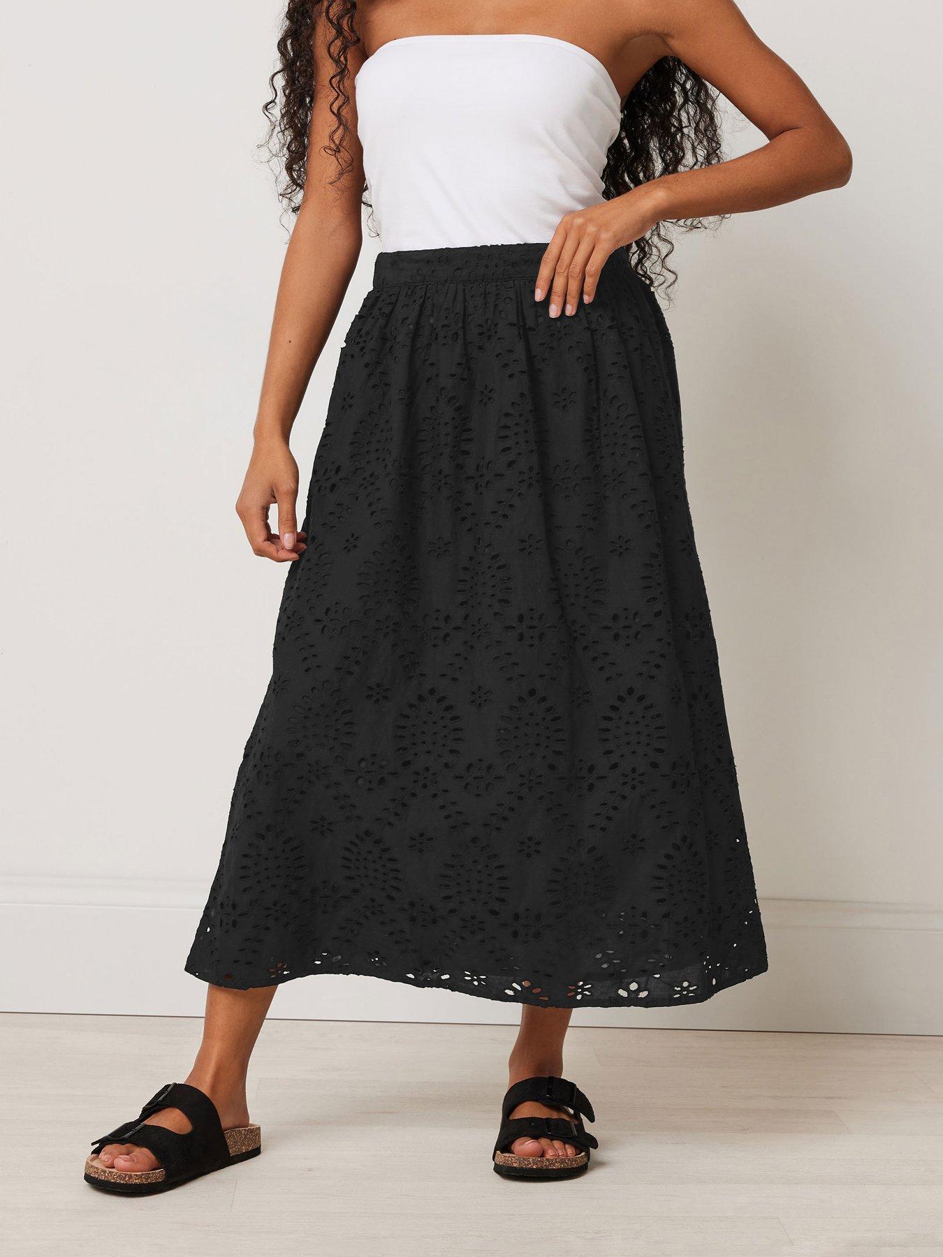 mco-petite-shirred-waist-broderie-midi-skirt