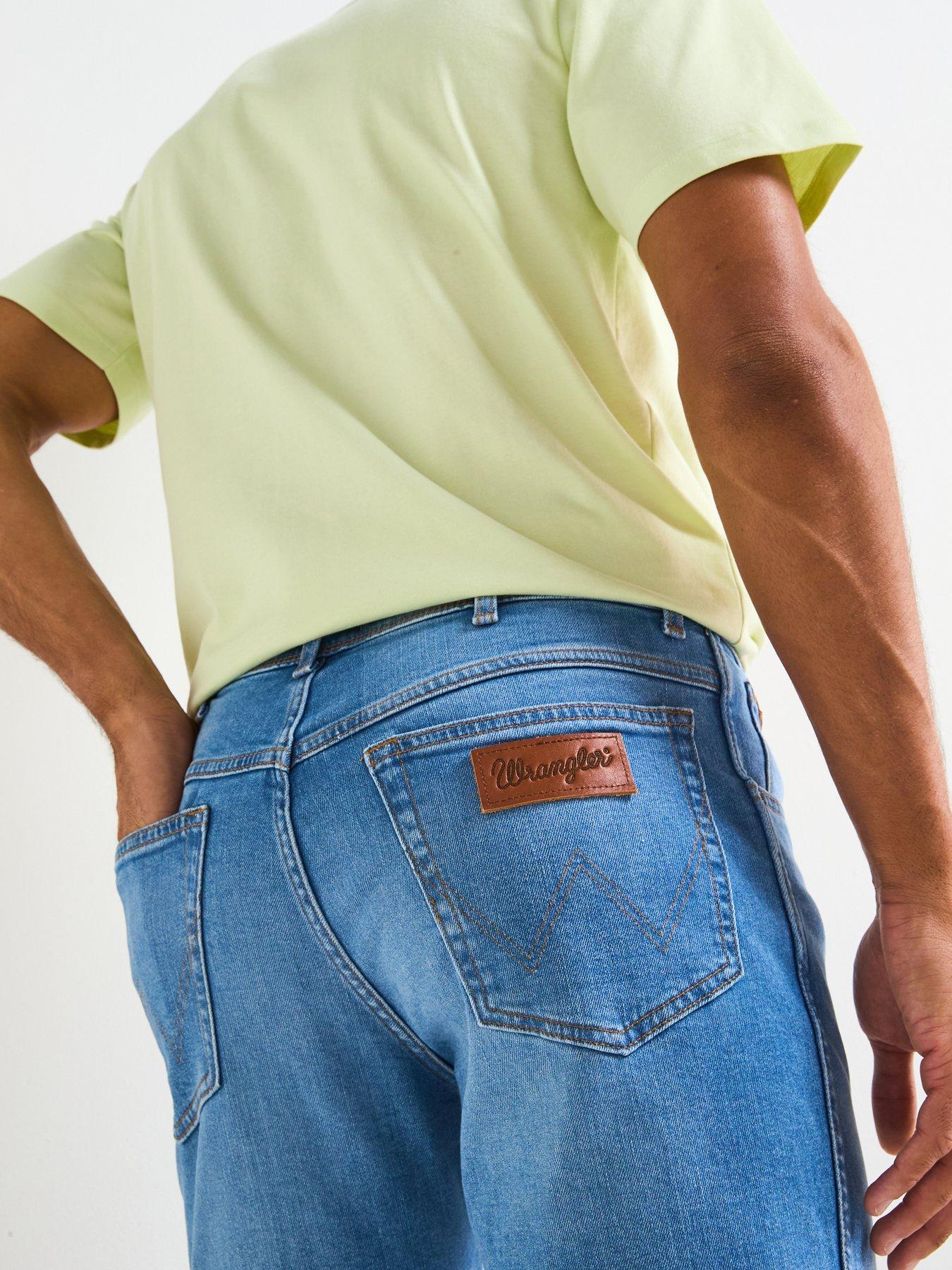  image of wrangler-texas-denim-shorts--blue
