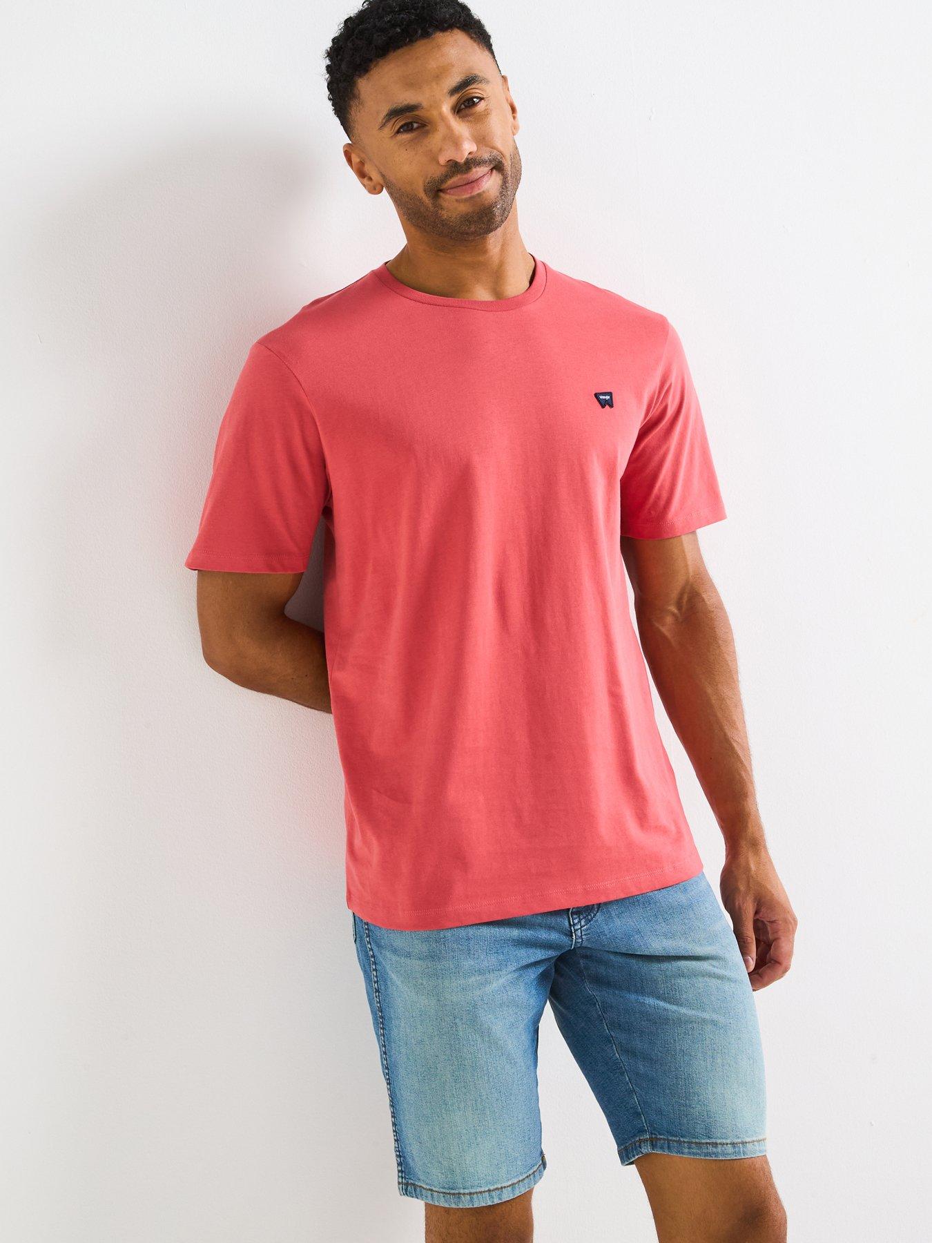 Wrangler Sign Off Logo Short Sleeve T-Shirt - Red