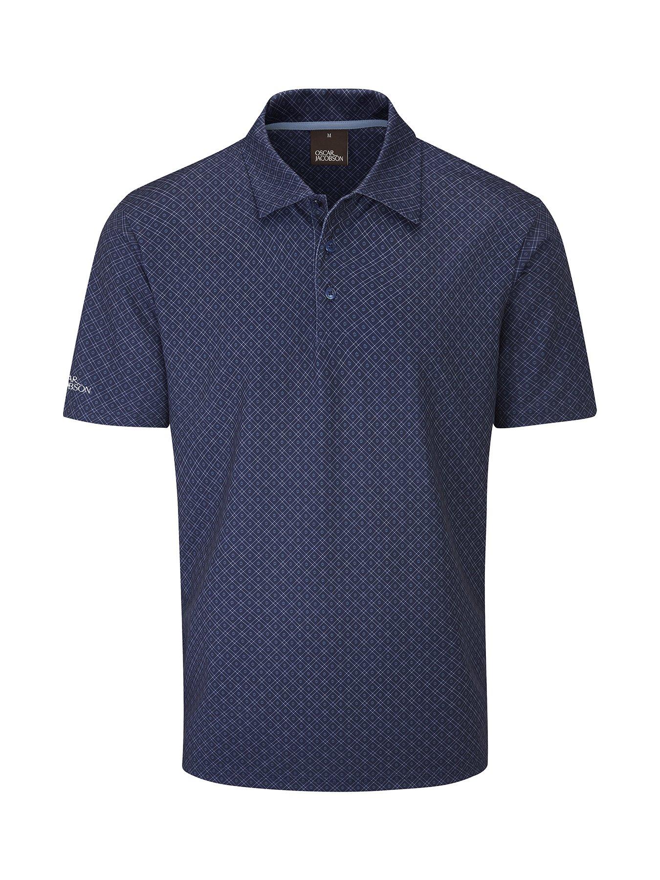Oscar Jacobson Mens Golf Guildford Polo - Navy