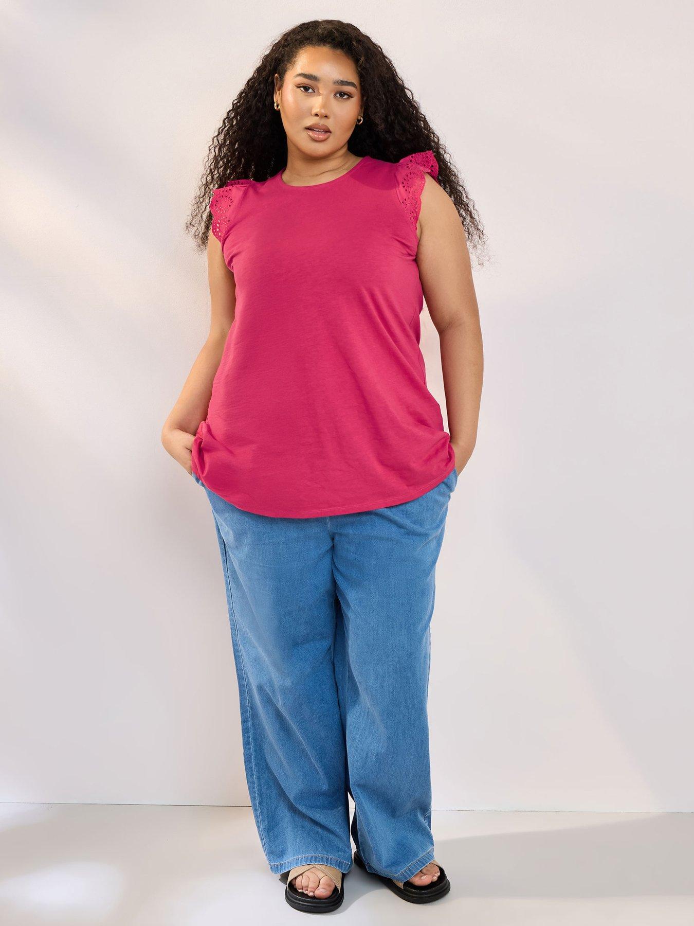  image of yours-curve-anglaise-frill-vest
