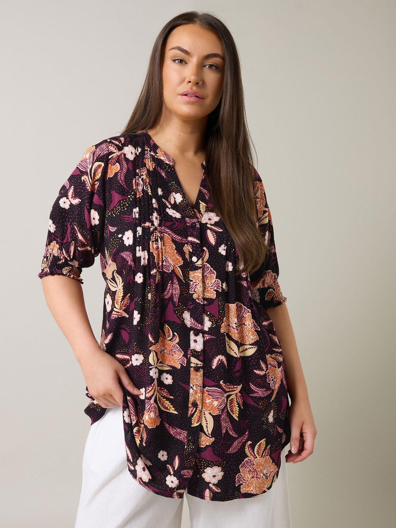 undefined Pintuck Blouse - Black