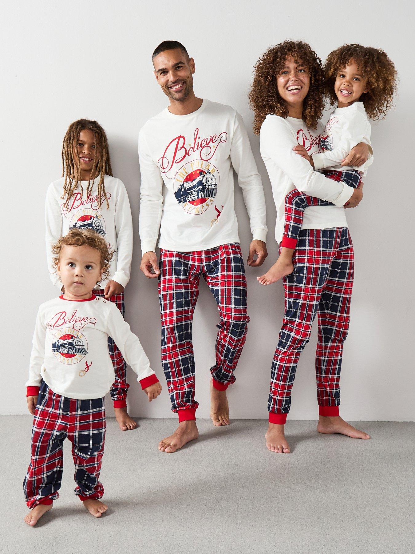undefined Baby Polar Express Family Christmas Pj - Cream