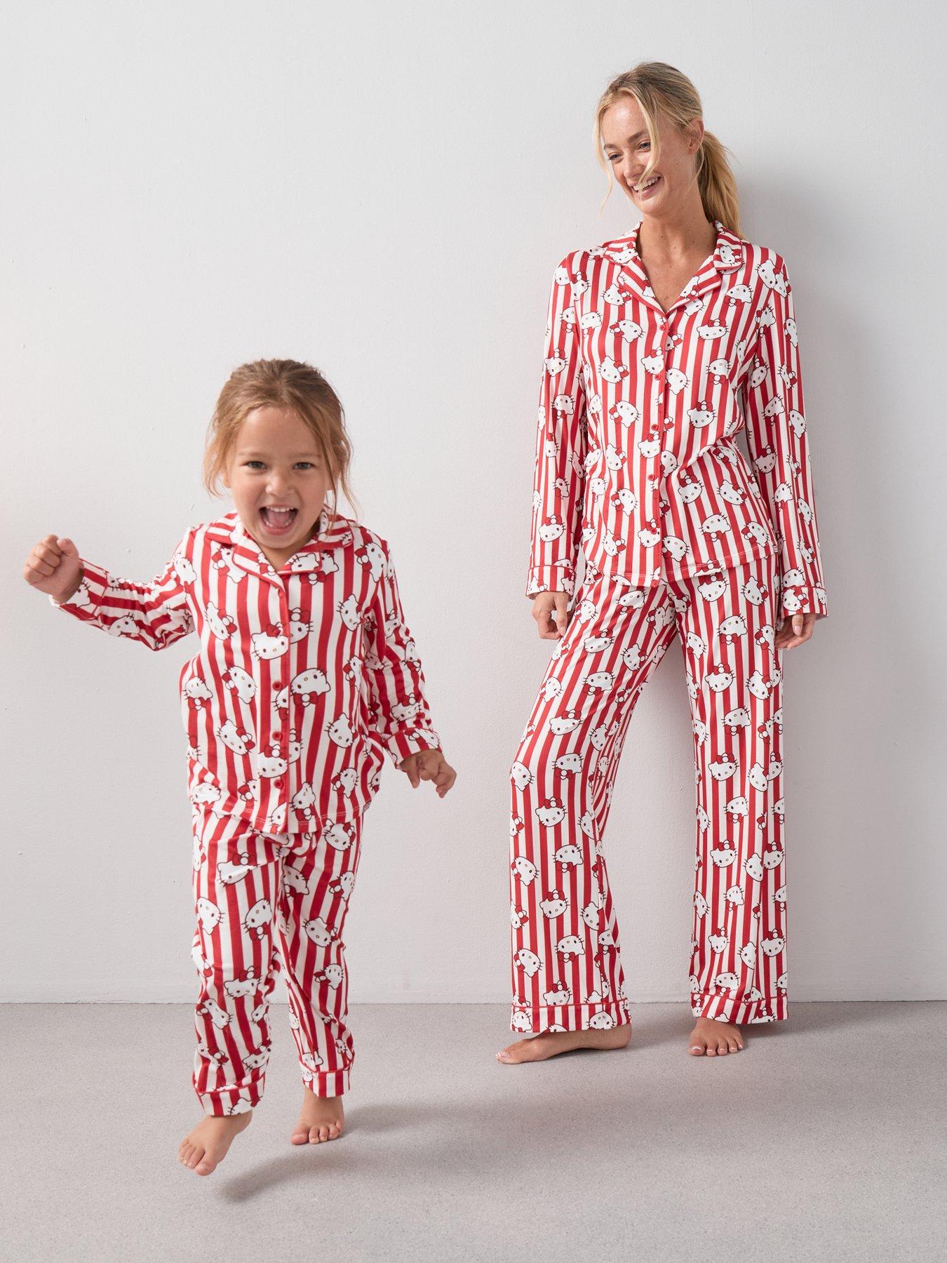 Image 1 of 5 of Hello Kitty Girls Hello Kitty Festive Mini Me Pyjamas