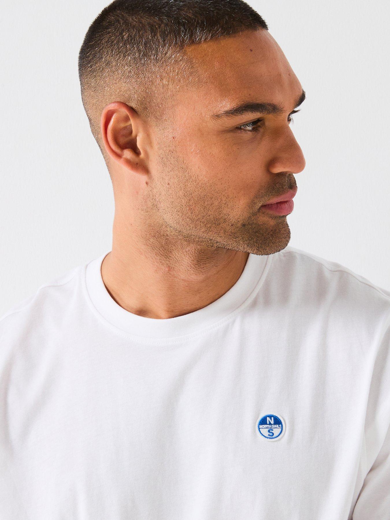 Image 4 of 5 of North Sails Basic Crew Neck T-Shirt - White