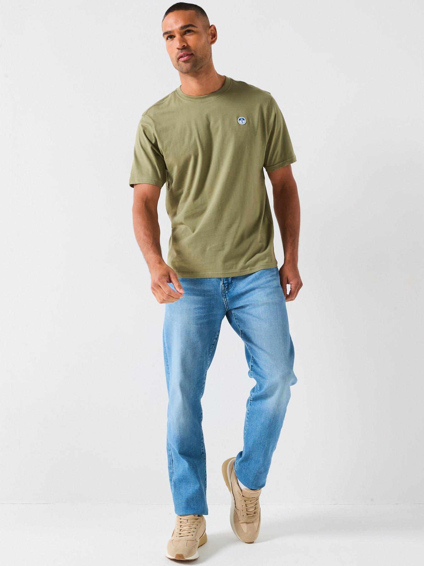 Image 3 of 6 of North Sails Basic Crew Neck T-Shirt - Dark Green