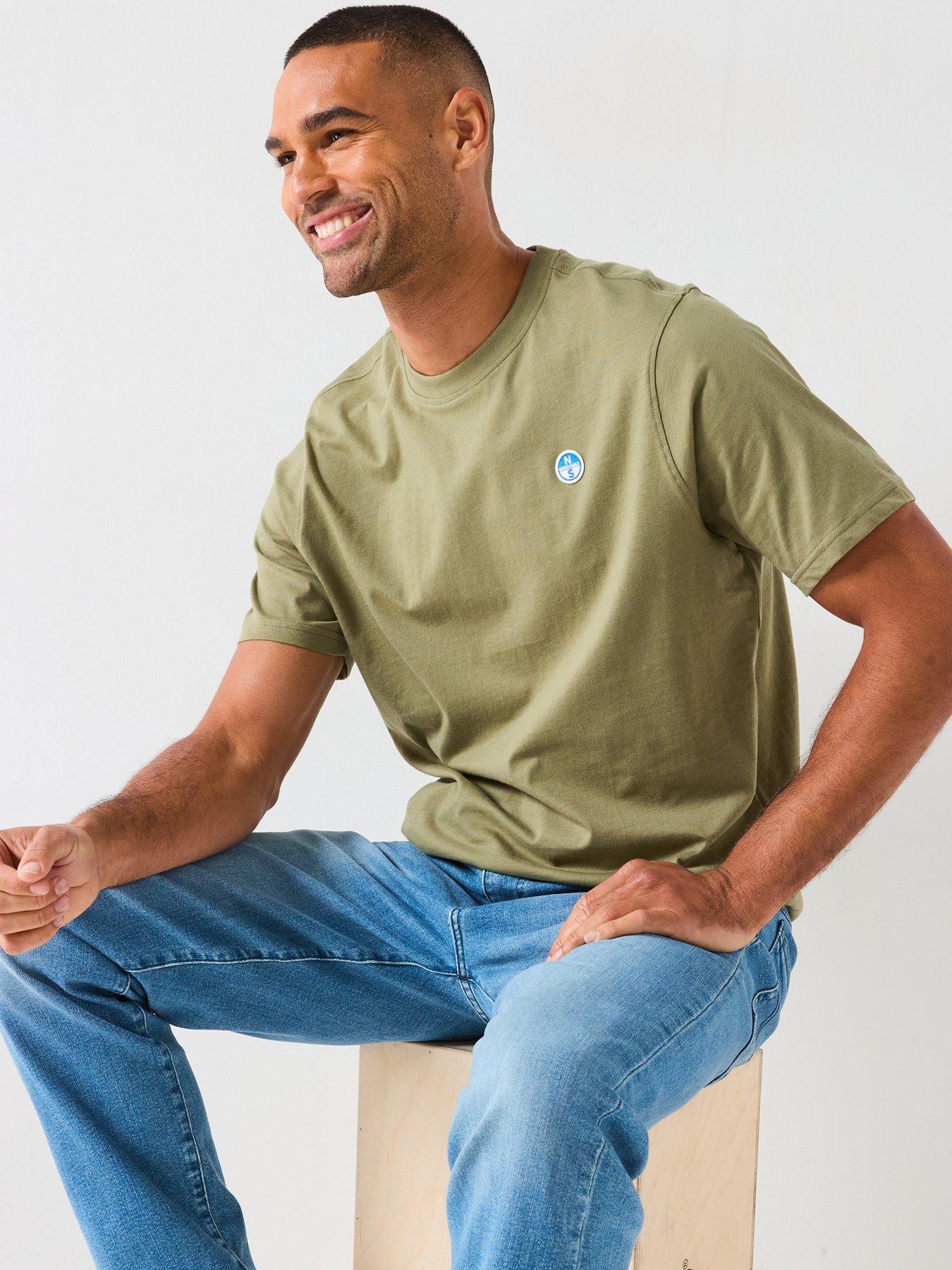Image 4 of 6 of North Sails Basic Crew Neck T-Shirt - Dark Green