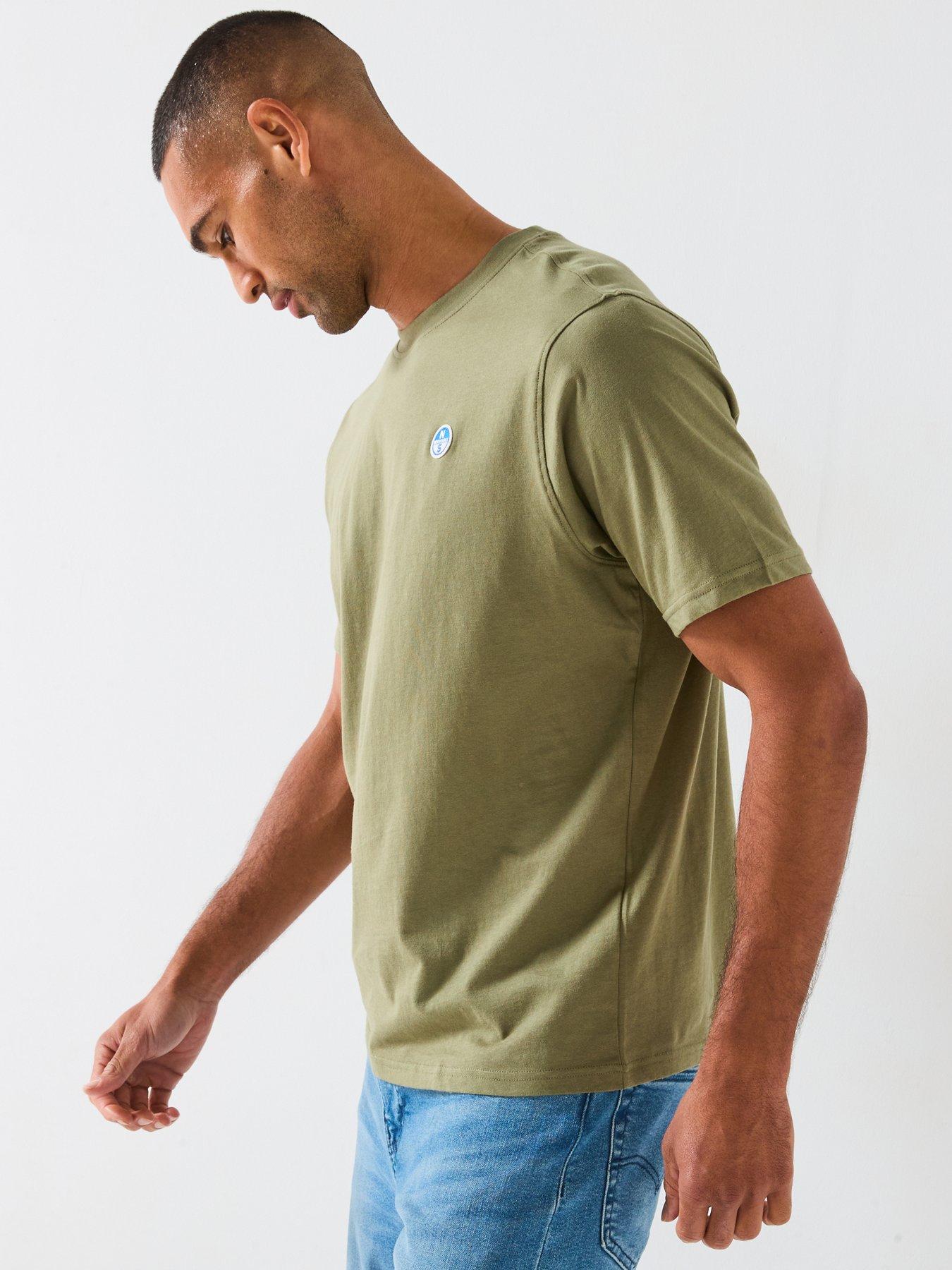 Image 5 of 6 of North Sails Basic Crew Neck T-Shirt - Dark Green