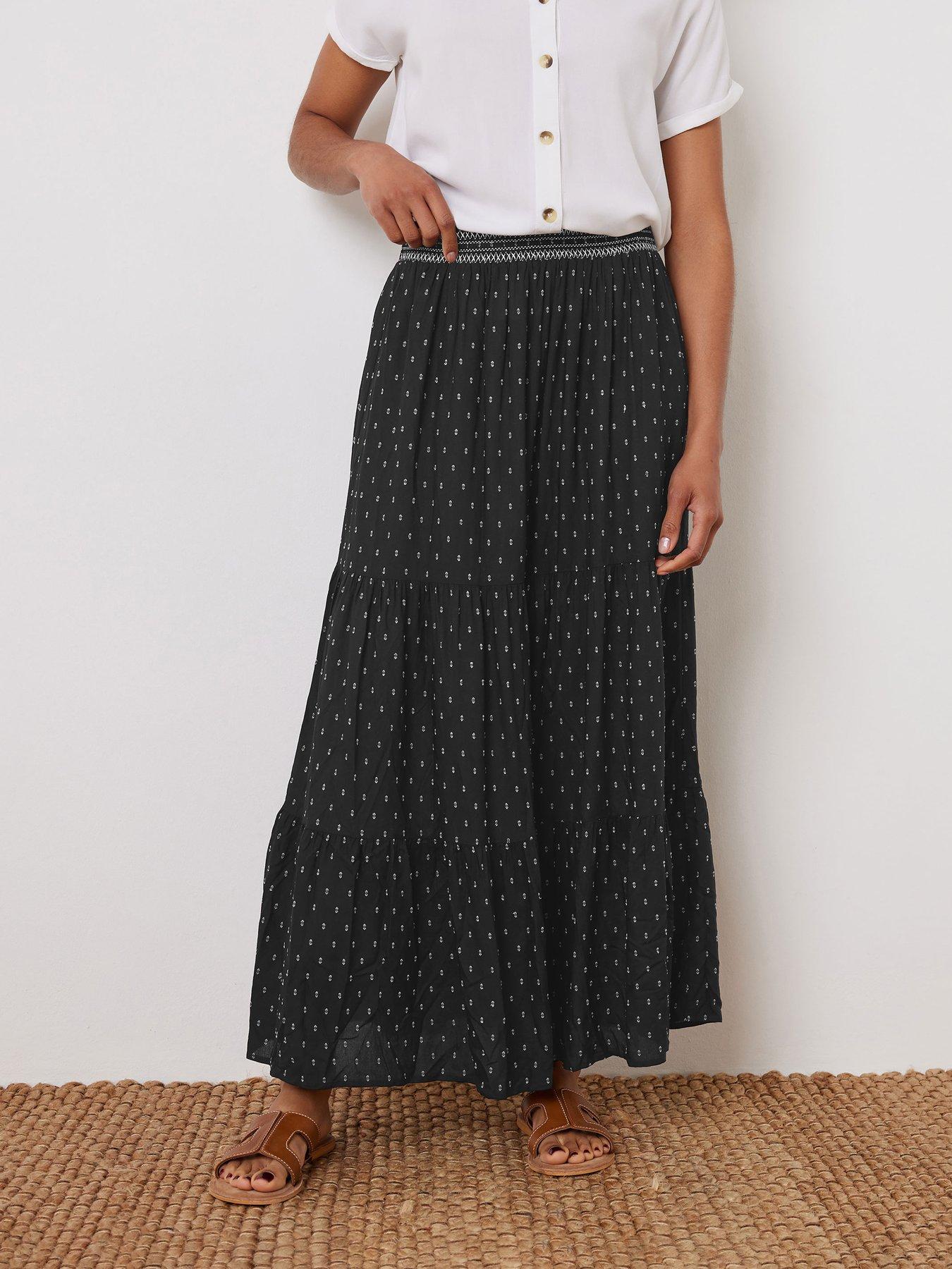 undefined Dobby Skirt - Black