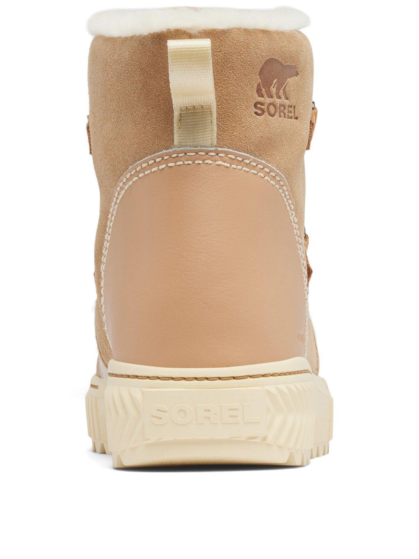 image of sorel-womens-ona-ave-alpine-waterproof-boot-tan