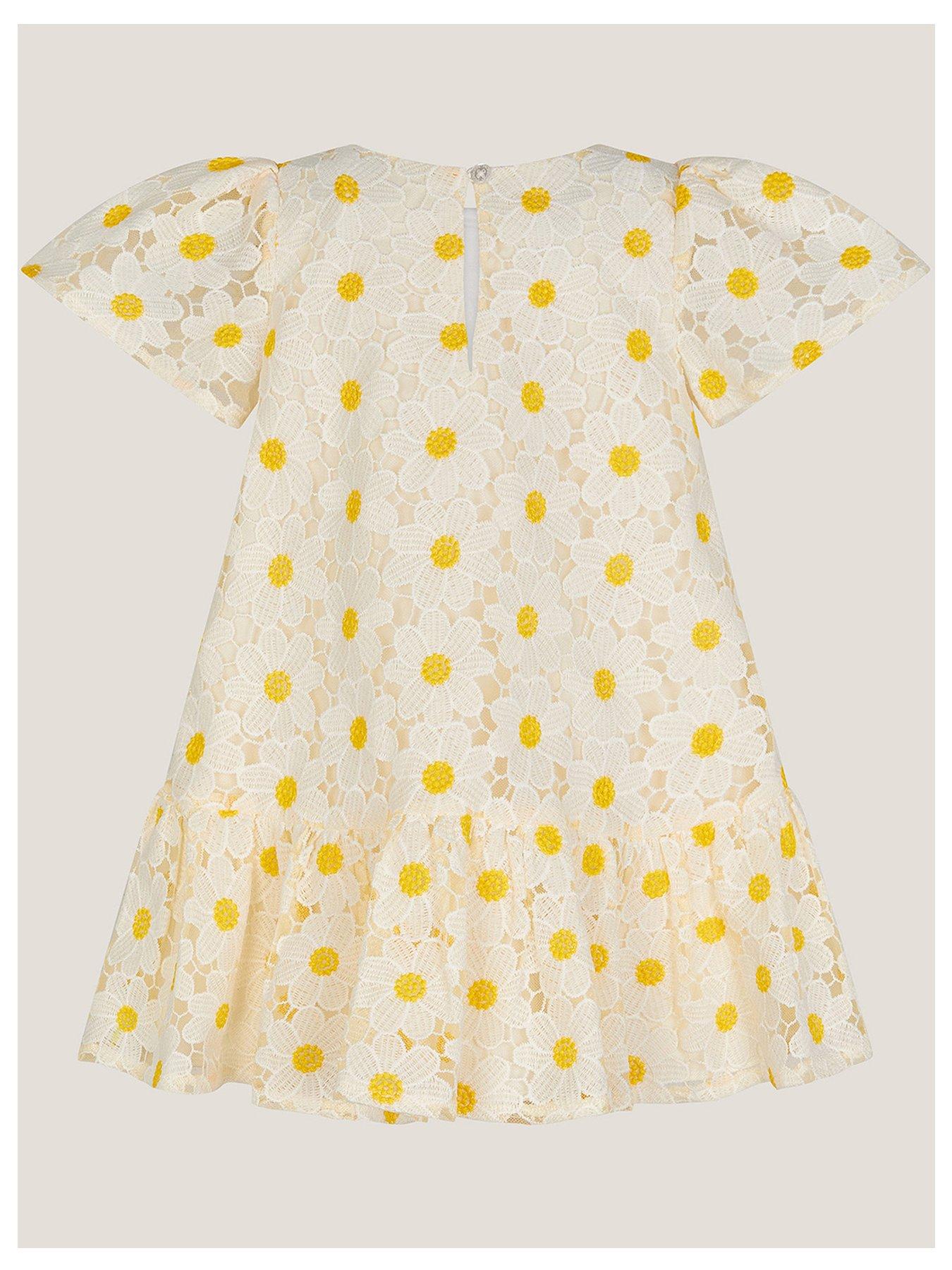  image of monsoon-baby-girls-zaria-daisy-lace-swing-dress-light-cream