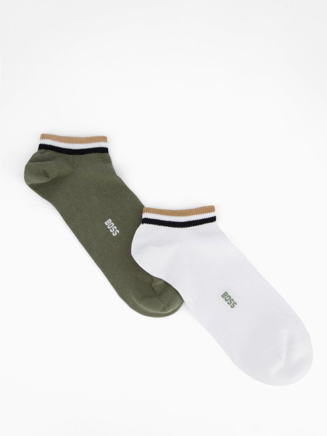 undefined 2 Pack Uni Stripe Crew Socks - Assorted