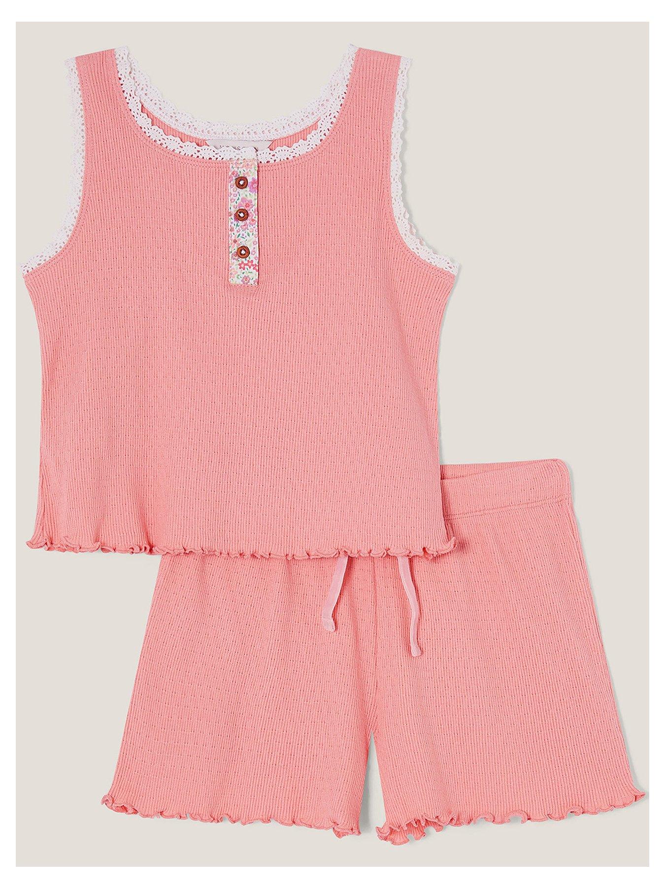 monsoon-girls-floral-jersey-short-pyjamas-set-pink