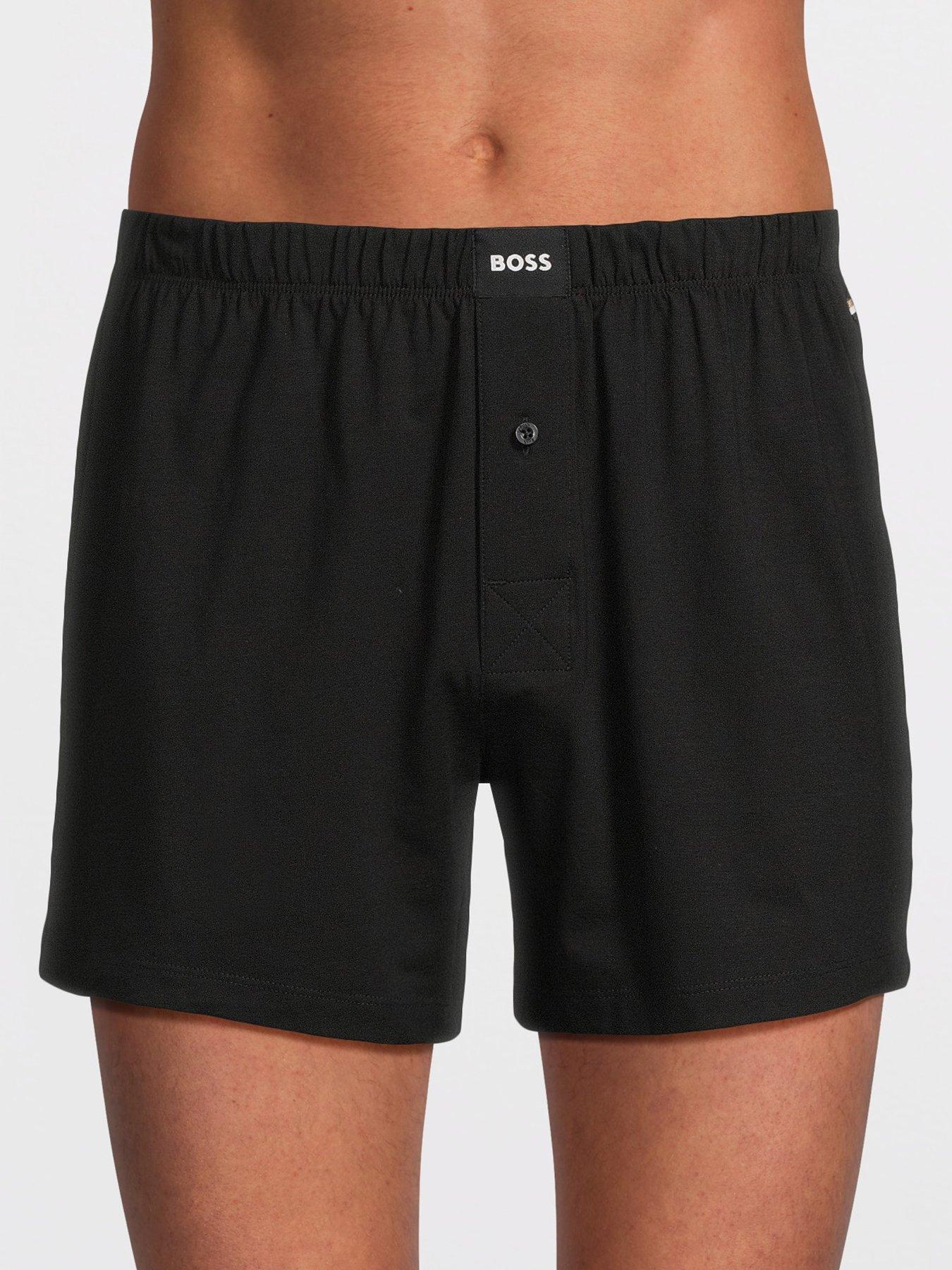 Image 2 of 3 of BOSS 2 Pack Jersey Boxers - Black