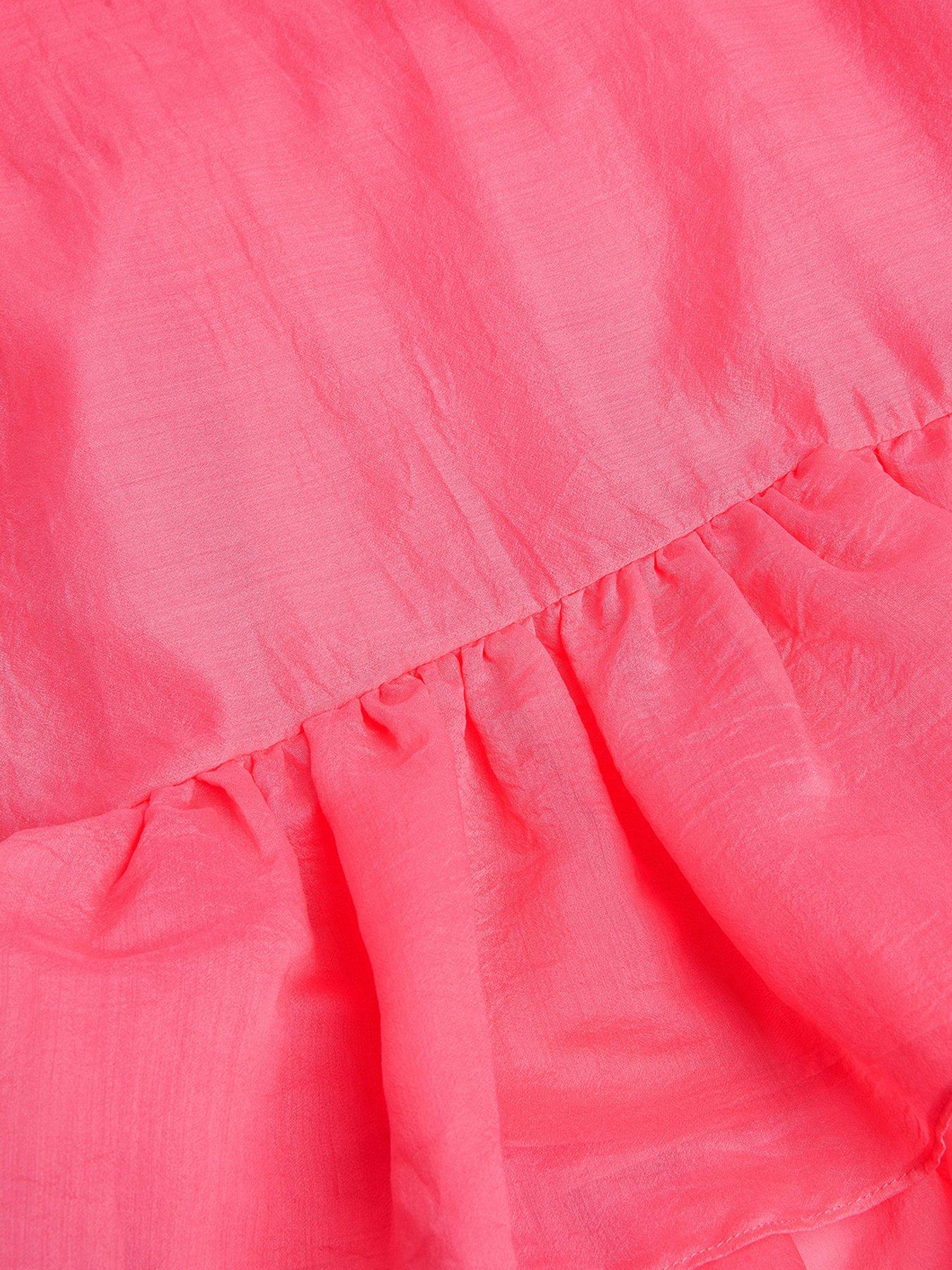  image of monsoon-girls-lottie-frill-swing-party-dress-pink