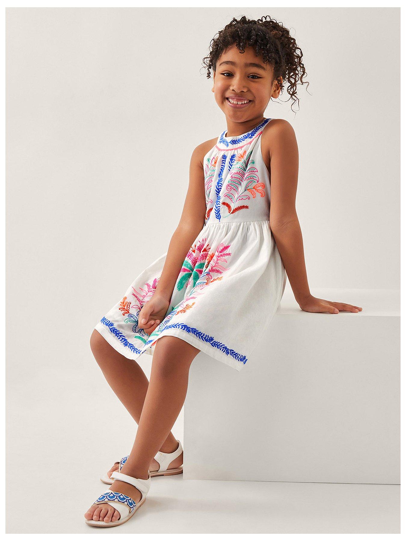 front image of monsoon-girls-palm-tree-embroidered-sleeveless-dress-white