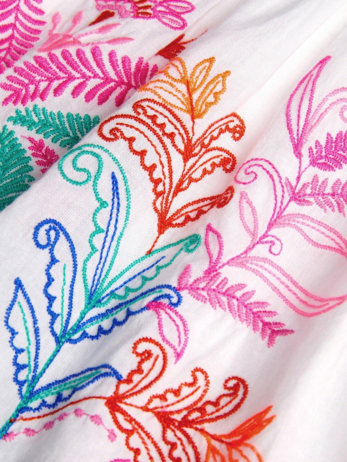  image of monsoon-girls-palm-tree-embroidered-sleeveless-dress-white