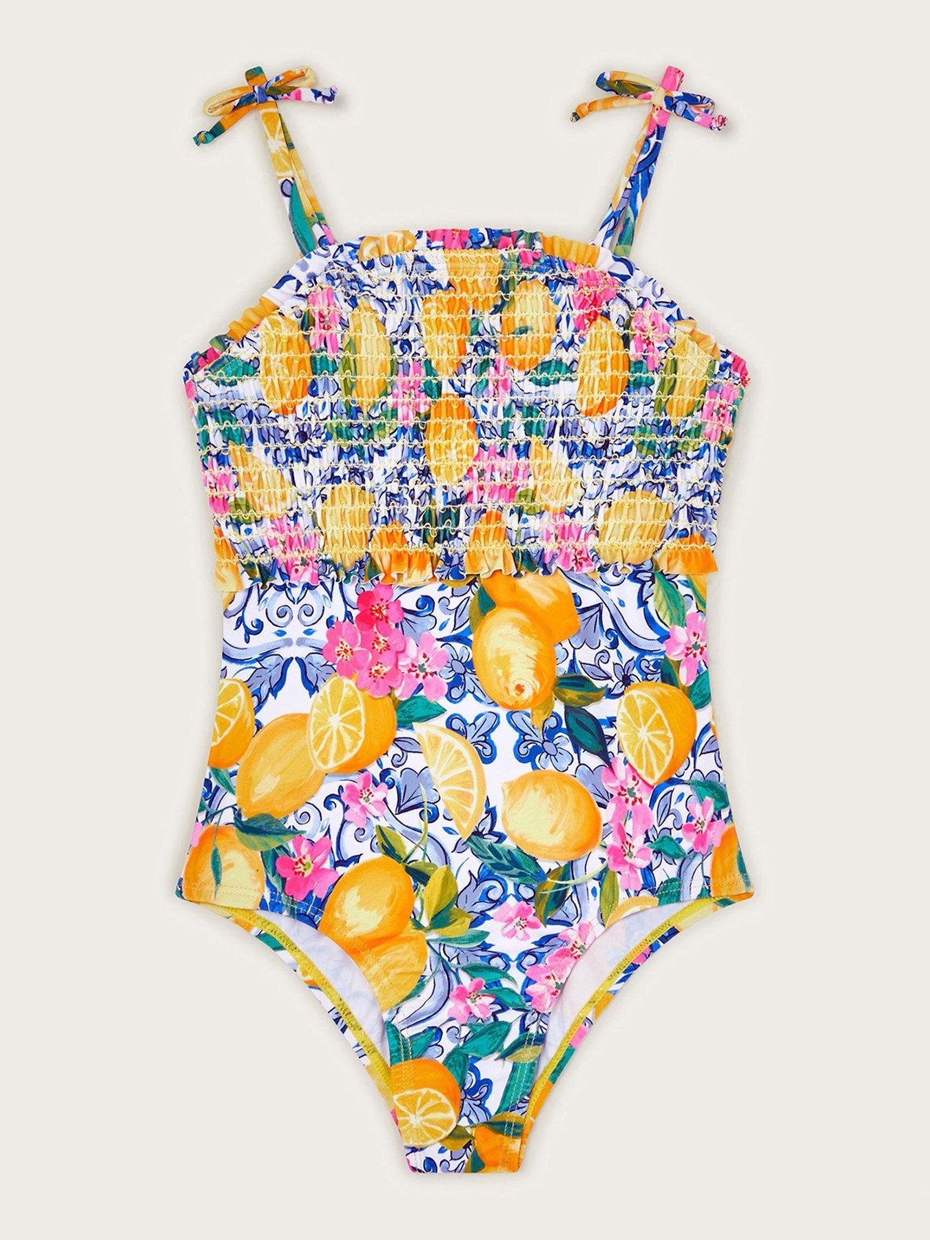 monsoon-girls-lemon-print-smocked-swimsuit-light-yellow