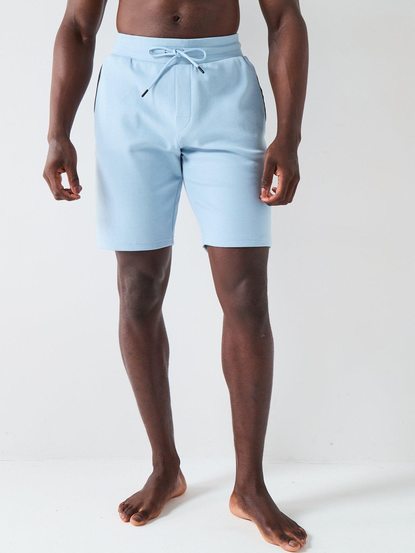 BOSS Hd Logo Loungewear Shorts - Light Blue