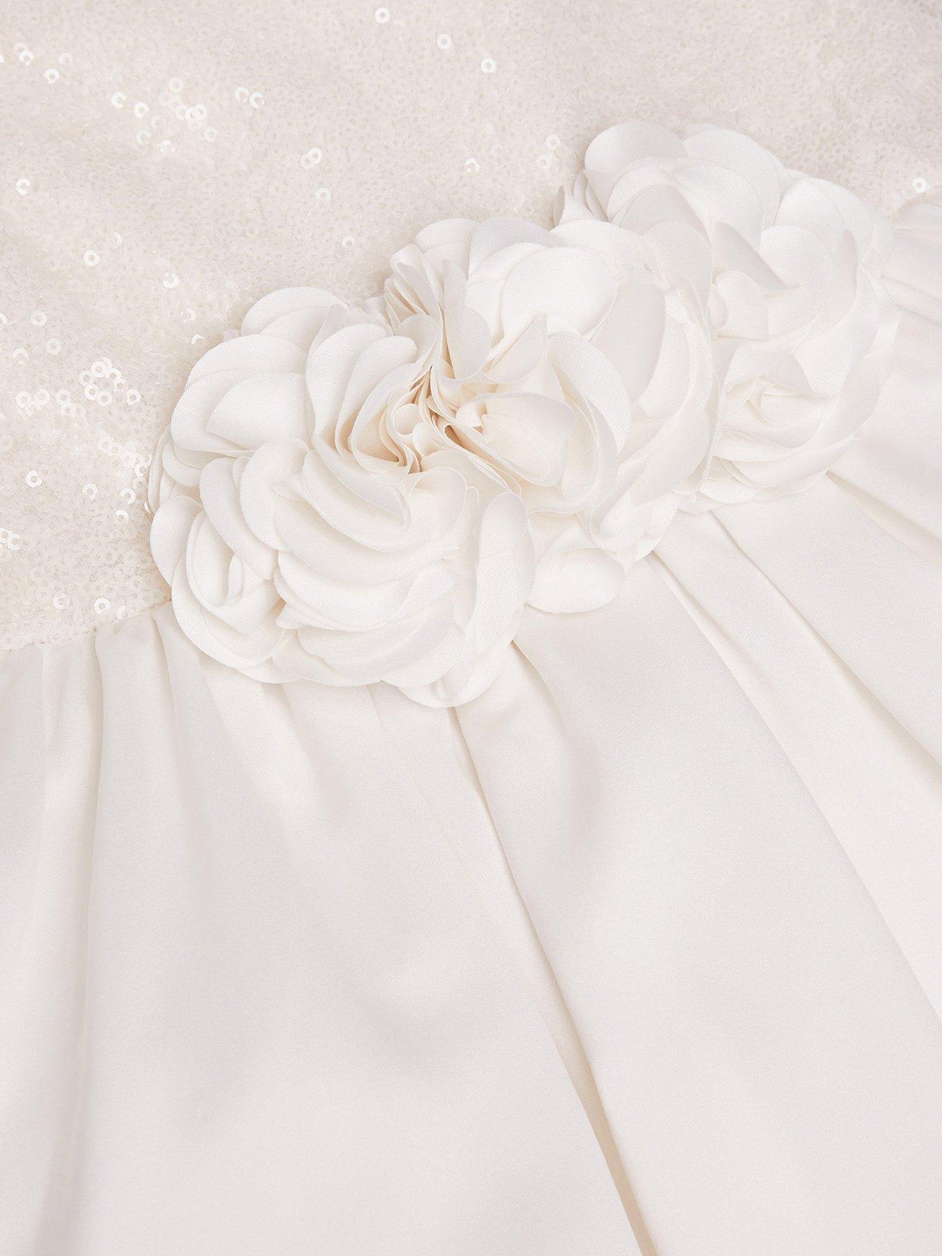  image of monsoon-girls-orelia-strappy-sequin-satin-dress-light-cream