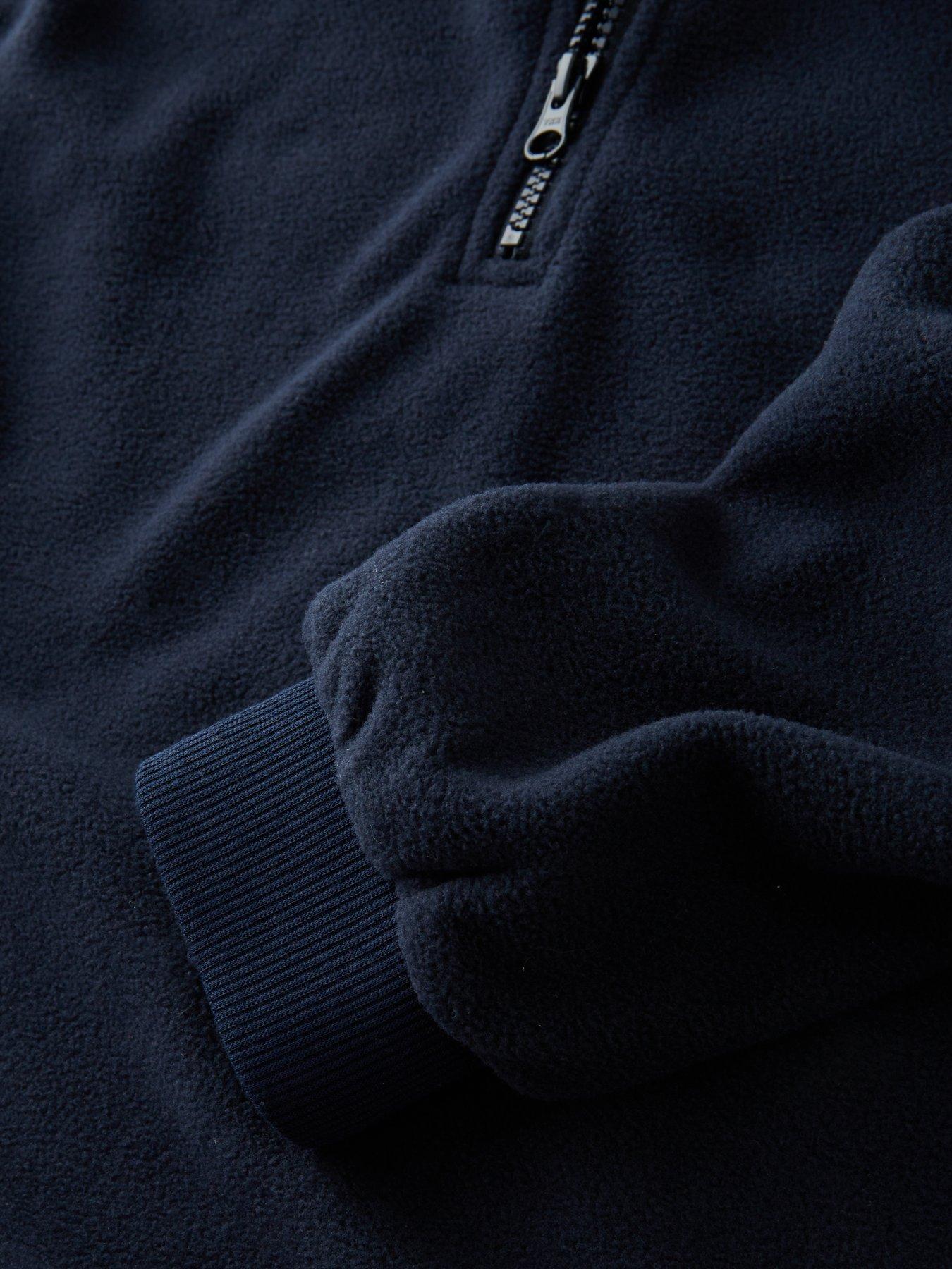  image of the-very-collection-boys-funnel-neck-half-zip-tracksuit-navy