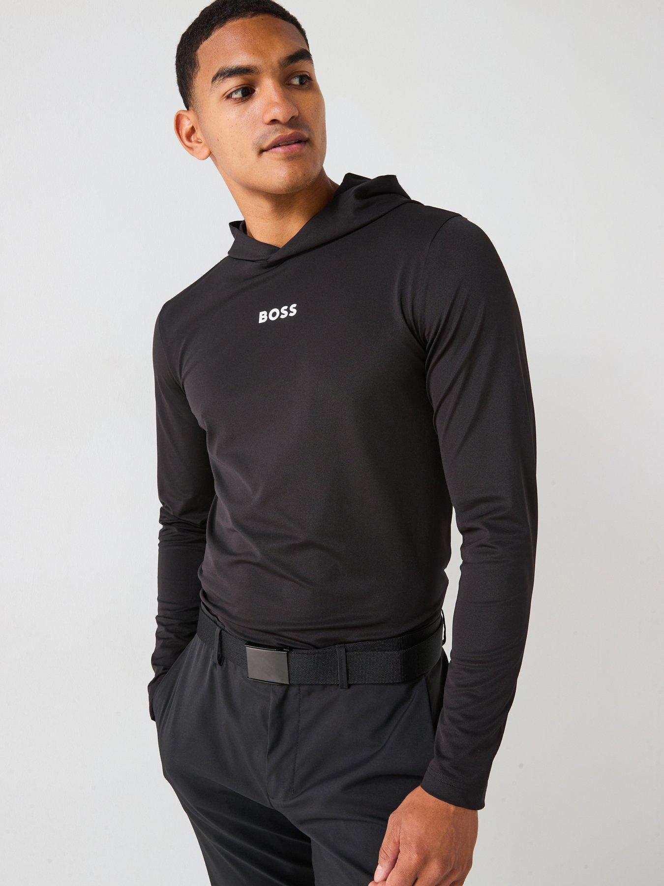 BOSS Mens Golf Scott Active Hoodie - Black