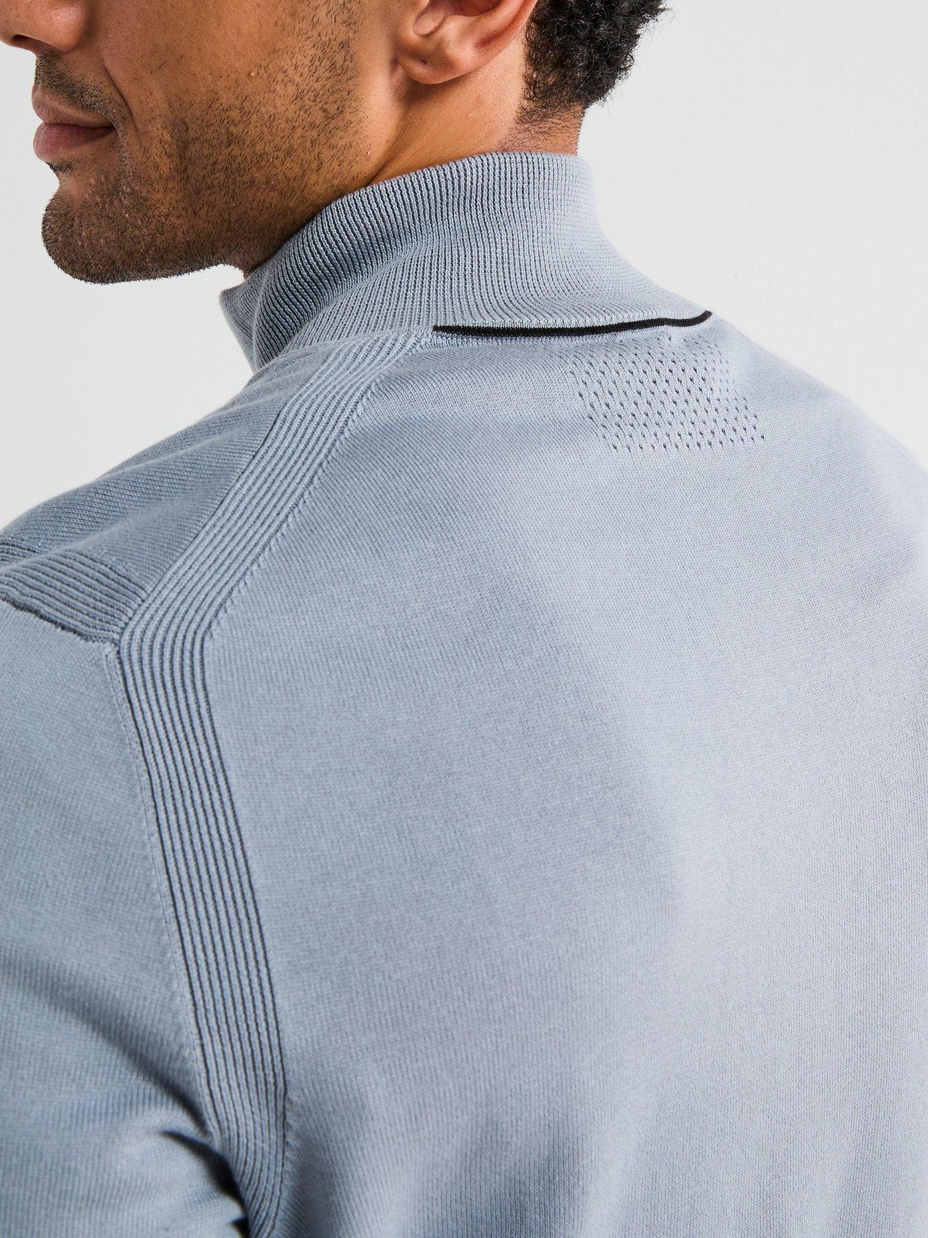 Image 6 of 6 of BOSS Mens Golf Mid Layer - Grey