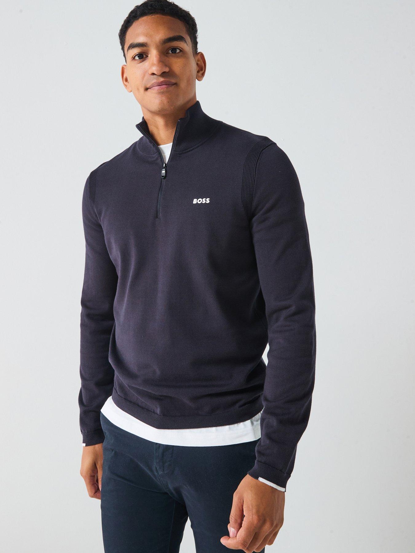 undefined Mens Golf Mid Layer Top - Navy