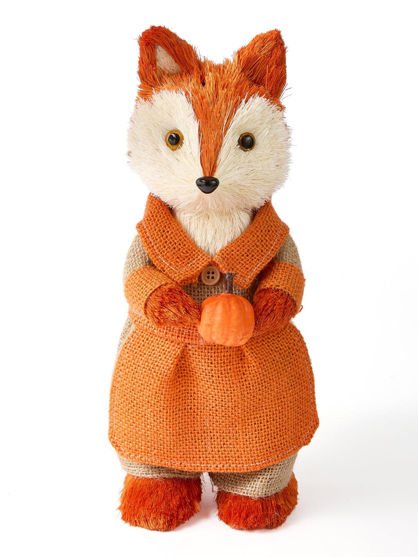 Image 4 of 7 of Smart Autumn Set of 2 Harvest Fox Autumn Decorations