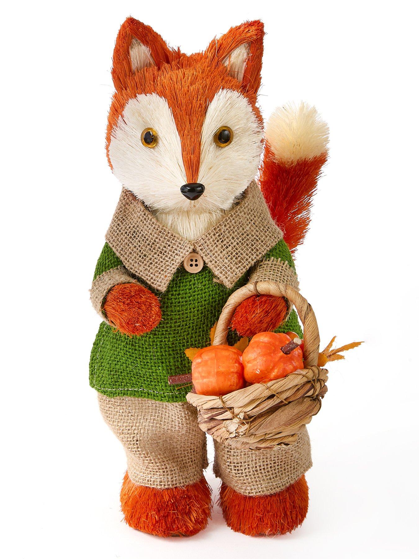 Image 5 of 7 of Smart Autumn Set of 2 Harvest Fox Autumn Decorations