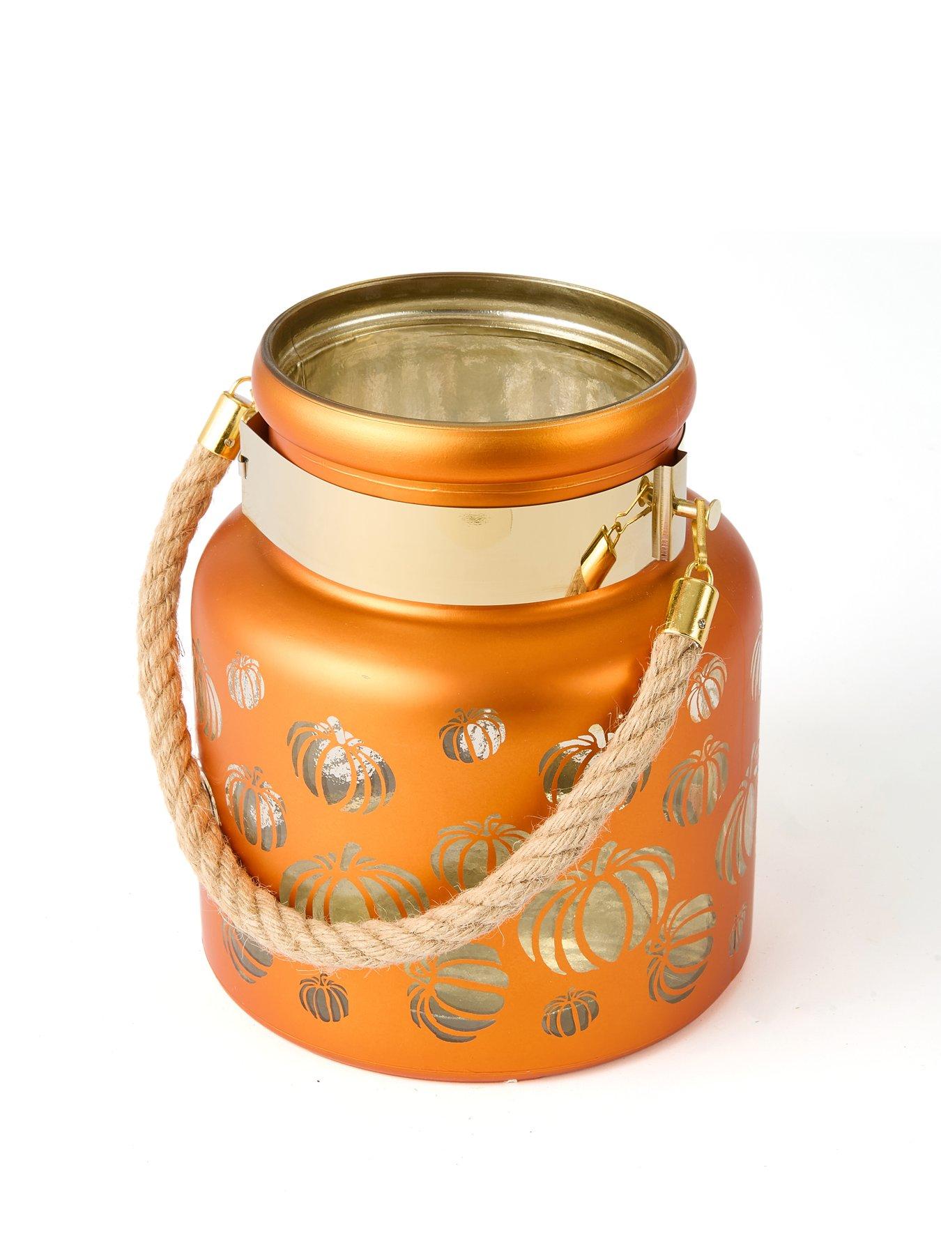 Image 6 of 6 of Smart Autumn Pumpkin Glass Lantern Halloween Decoration