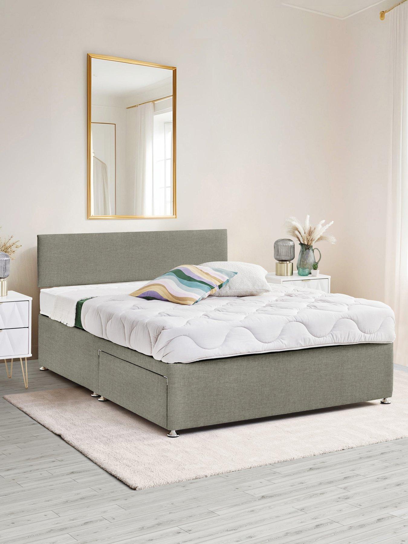 Airsprung Essential Divan Bed Base and Headboard Set - FSC® Certified