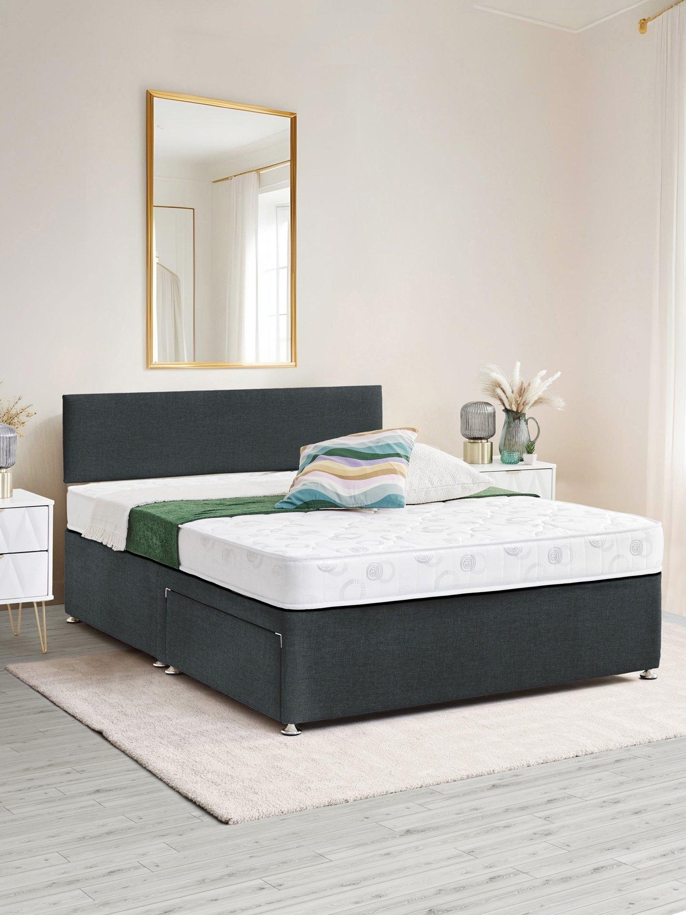 Image 1 of 7 of Airsprung Essential Divan&nbsp;Bed Base and Mattress Set&nbsp;- FSC&reg; Certified