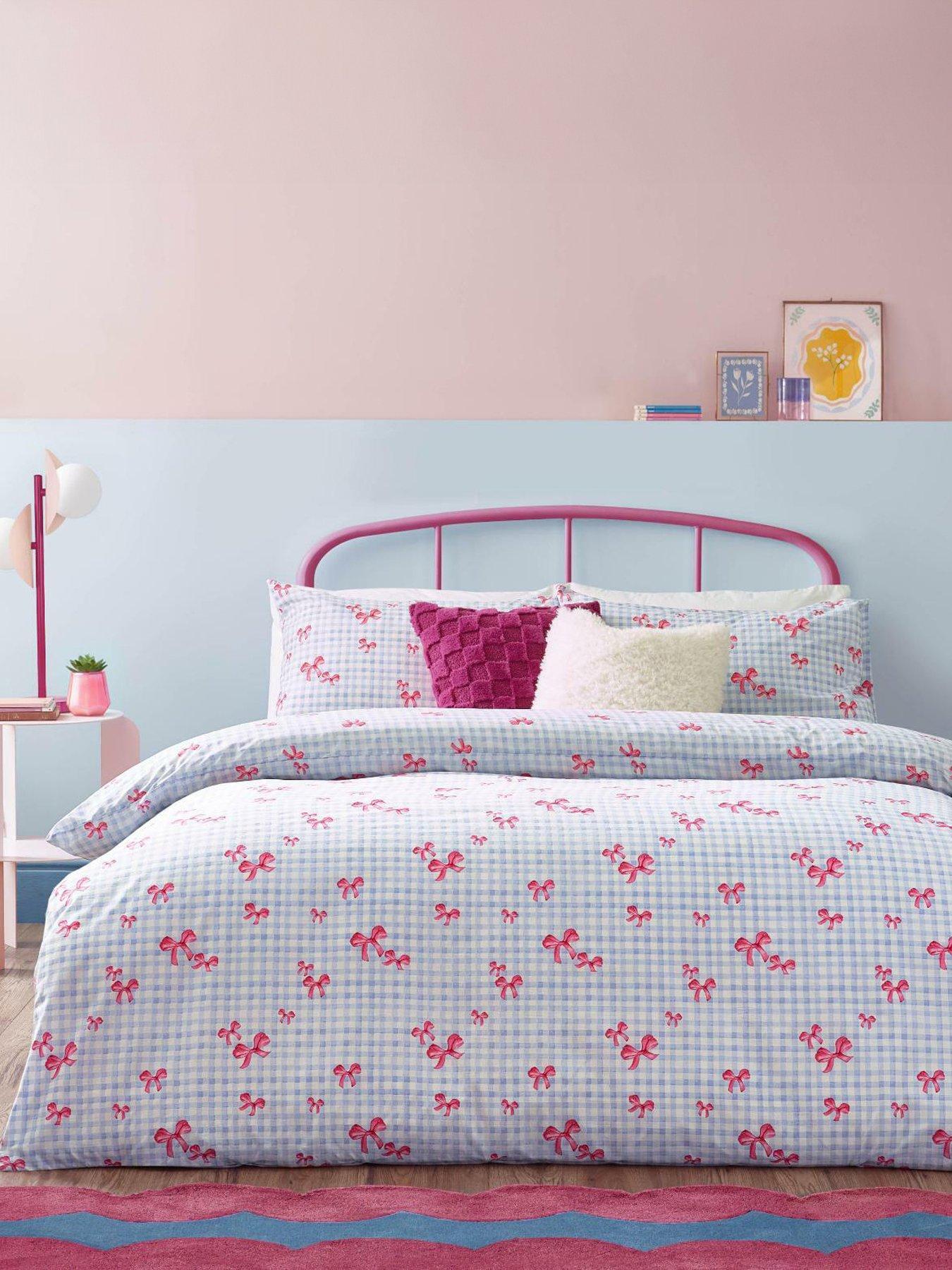 heya-home-gingham-bows-duvet-cover-set-in-blue