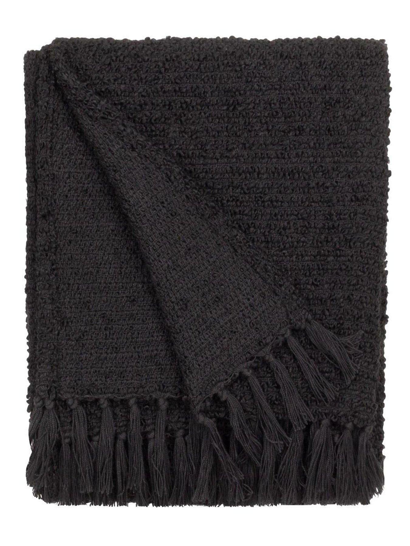 Image 3 of 5 of Yard Candar Throw- 130x170cm- Black