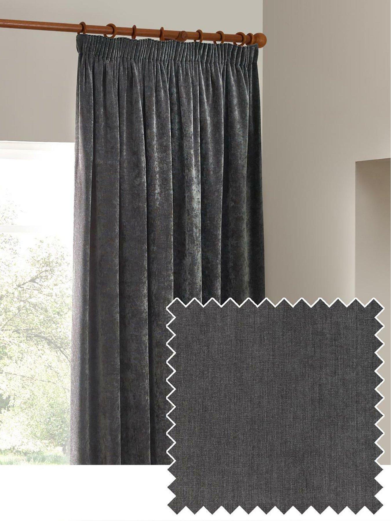 Image 2 of 5 of Yard Heavy Chenille Pencil Pleat Curtains
