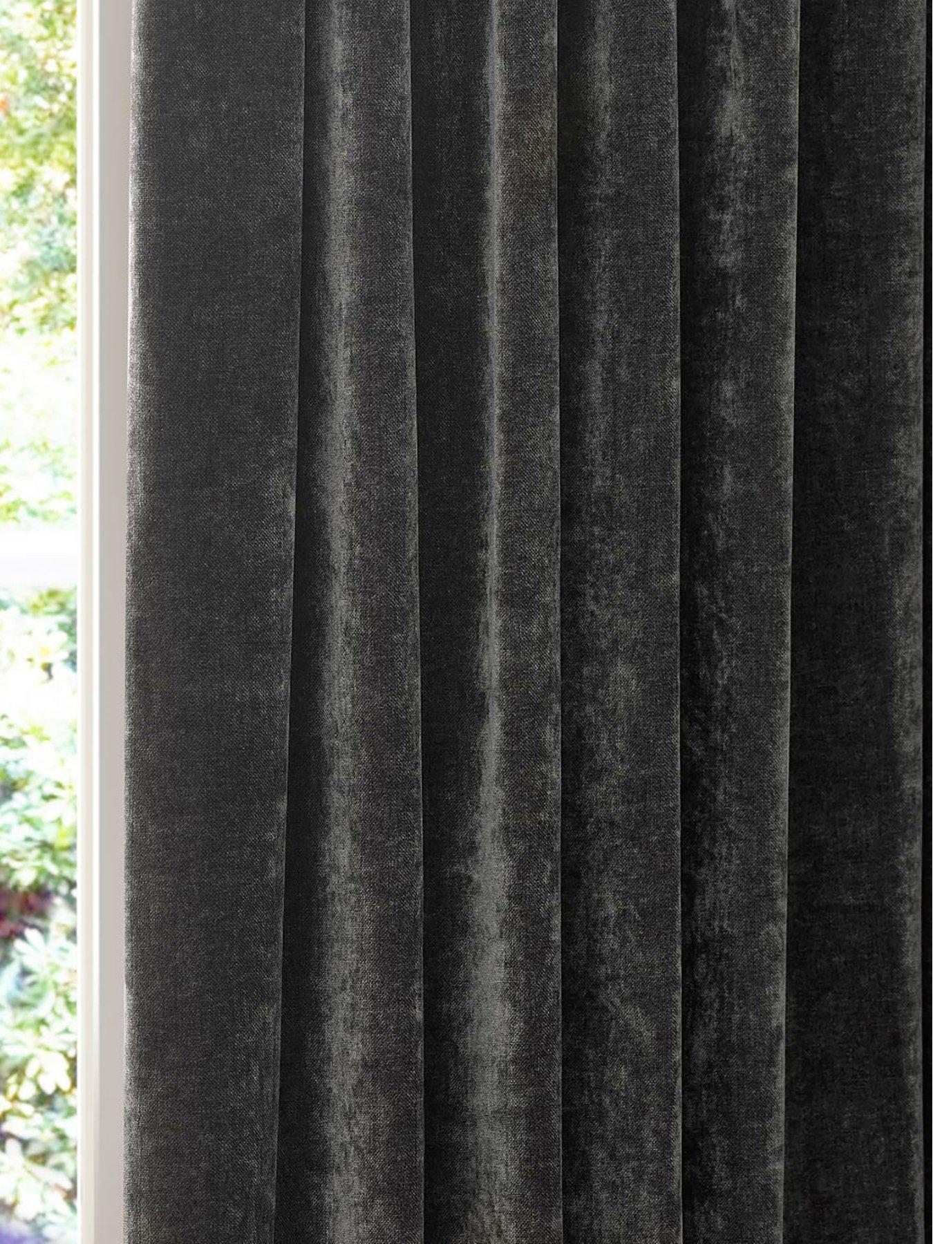 Image 5 of 5 of Yard Heavy Chenille Pencil Pleat Curtains