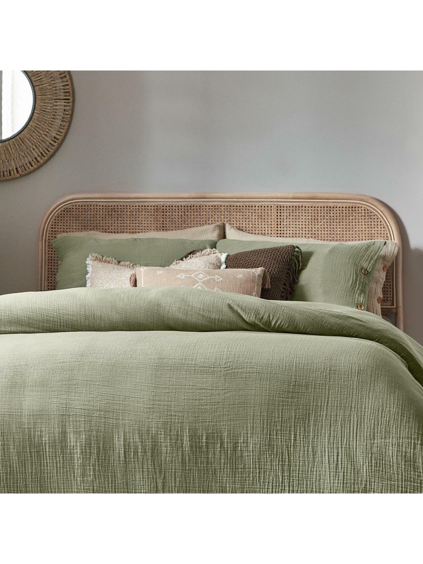  image of yard-lark-100-cotton-duvet-cover-set-eucalyptus