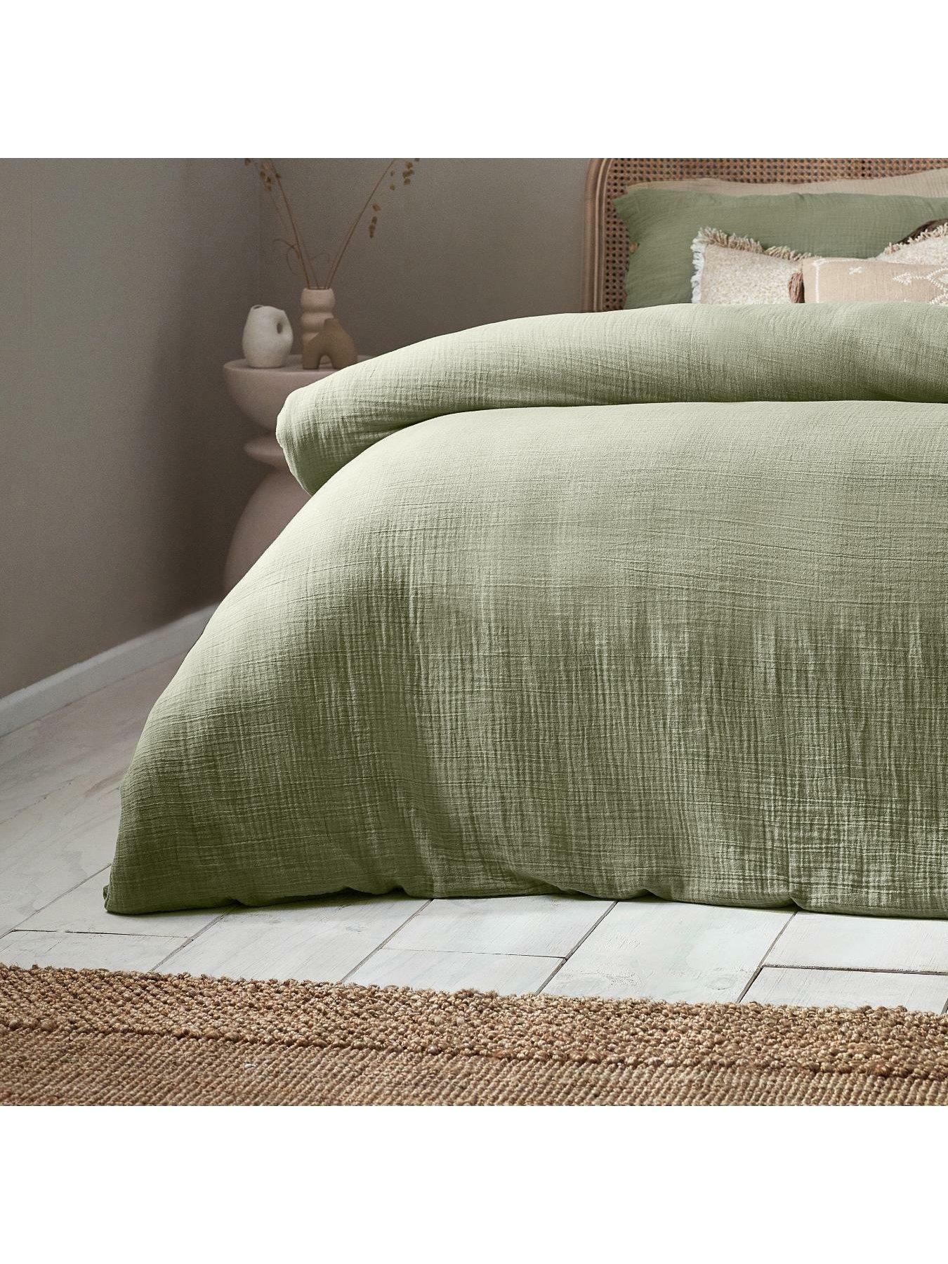  image of yard-lark-100-cotton-duvet-cover-set-eucalyptus